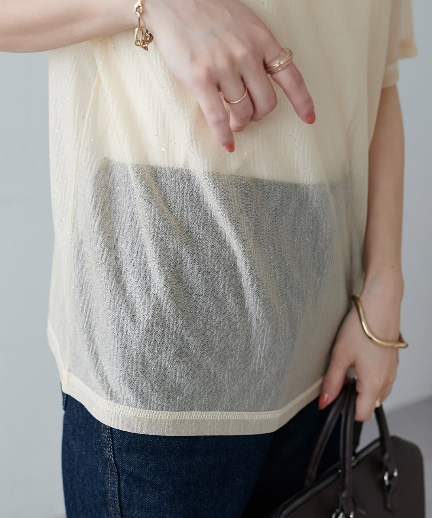 DISCOAT(ディスコート) 【WEB限定】シアーキラキラT