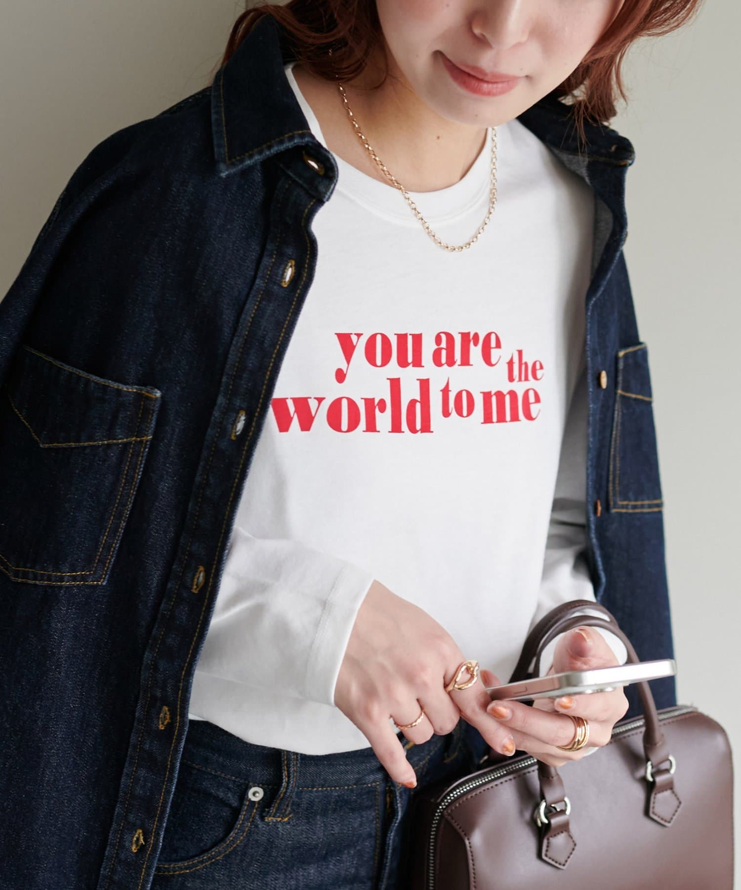 DISCOAT(ディスコート) 【WEB限定】アメリカンロゴロングTシャツ