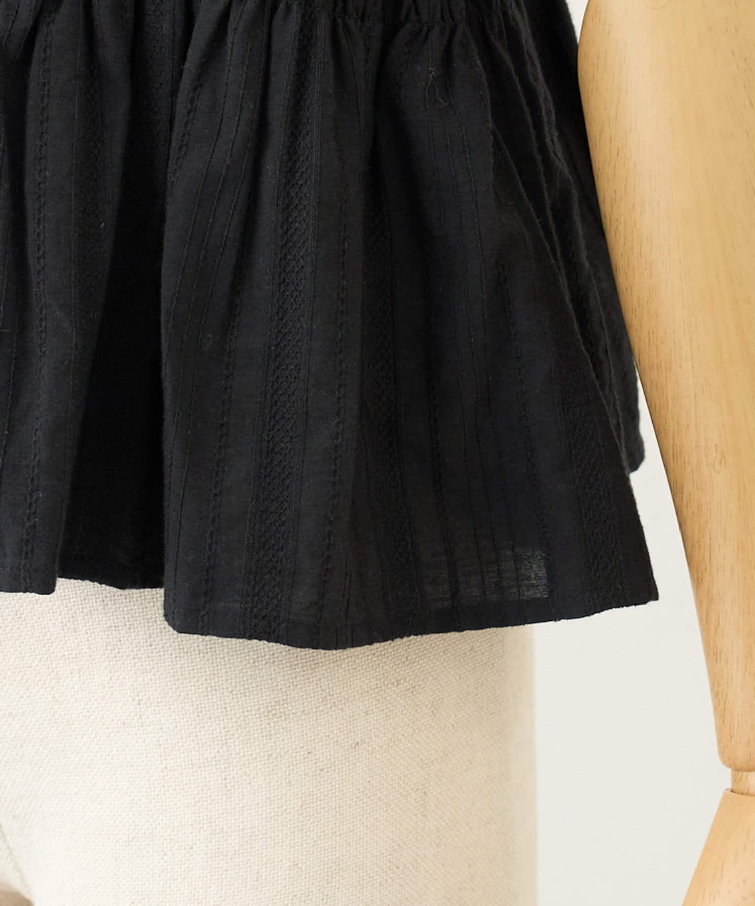 DISCOAT(ディスコート) 【umm.】柄アソートギャザーリボンノースリ