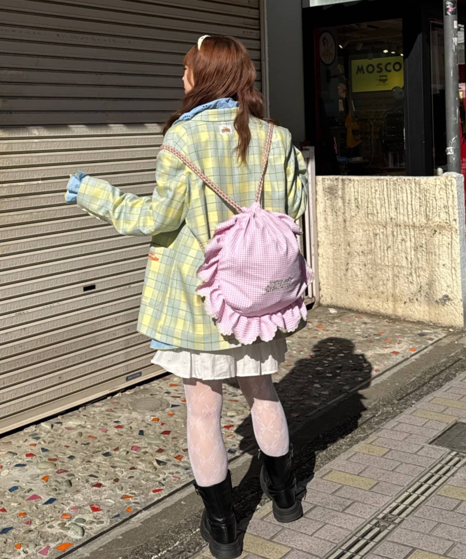 CIAOPANIC TYPY(チャオパニックティピー) 【HELLO.SANFRANCISCO/ハローサンフランシスコ】フラワー釦チェックオーバージャケット