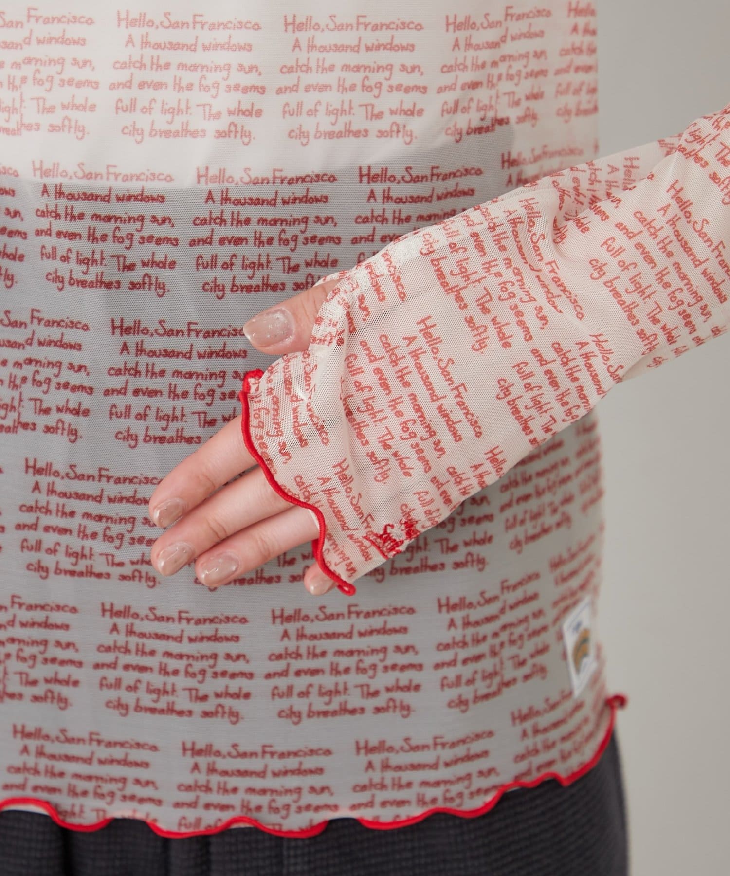 CIAOPANIC TYPY(チャオパニックティピー) 【HELLO.SANFRANCISCO/ハローサンフランシスコ】メッセージシアープリントTEE