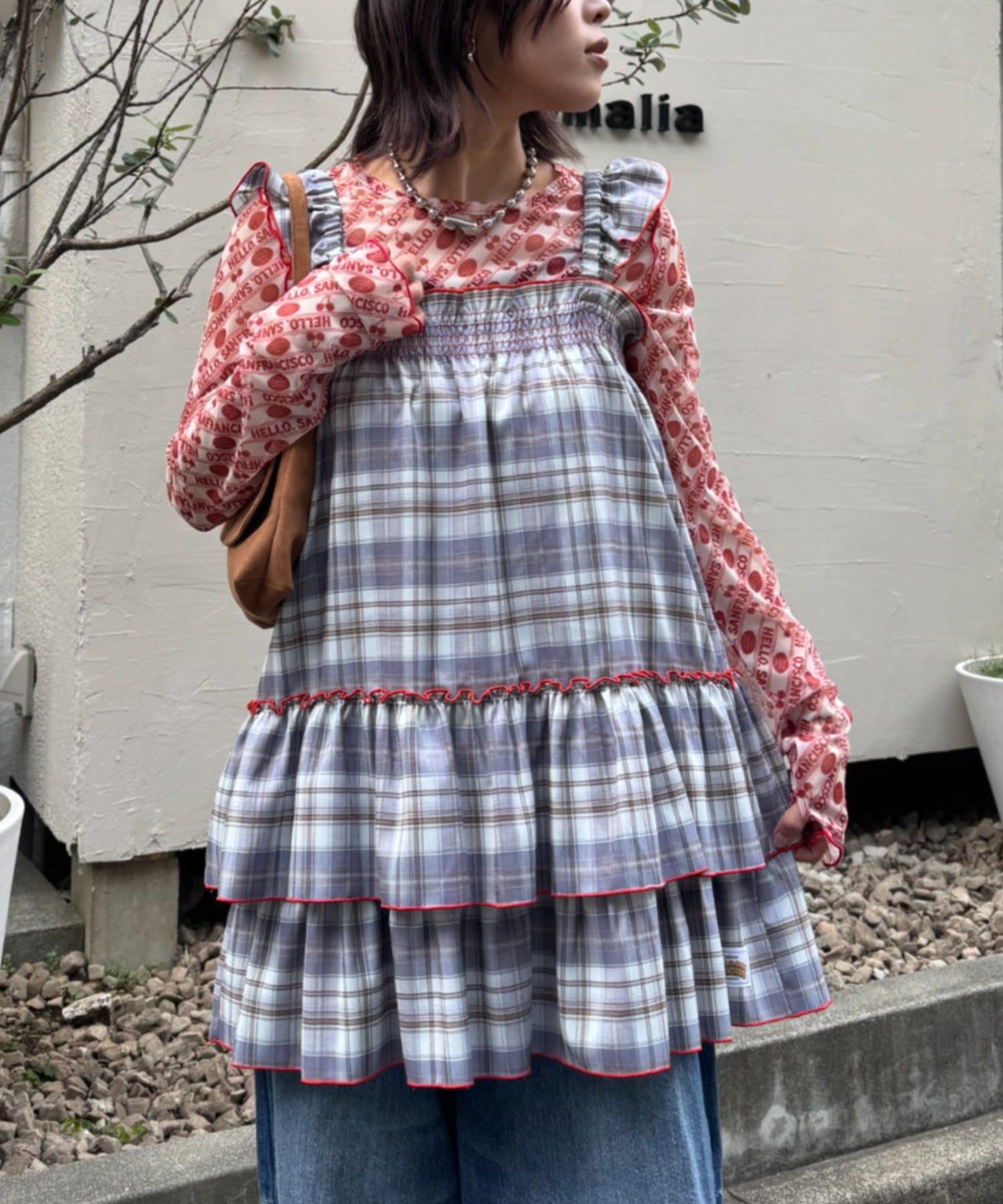 CIAOPANIC TYPY(チャオパニックティピー) 【HELLO.SANFRANCISCO/ハローサンフランシスコ】チェックチュニックワンピ