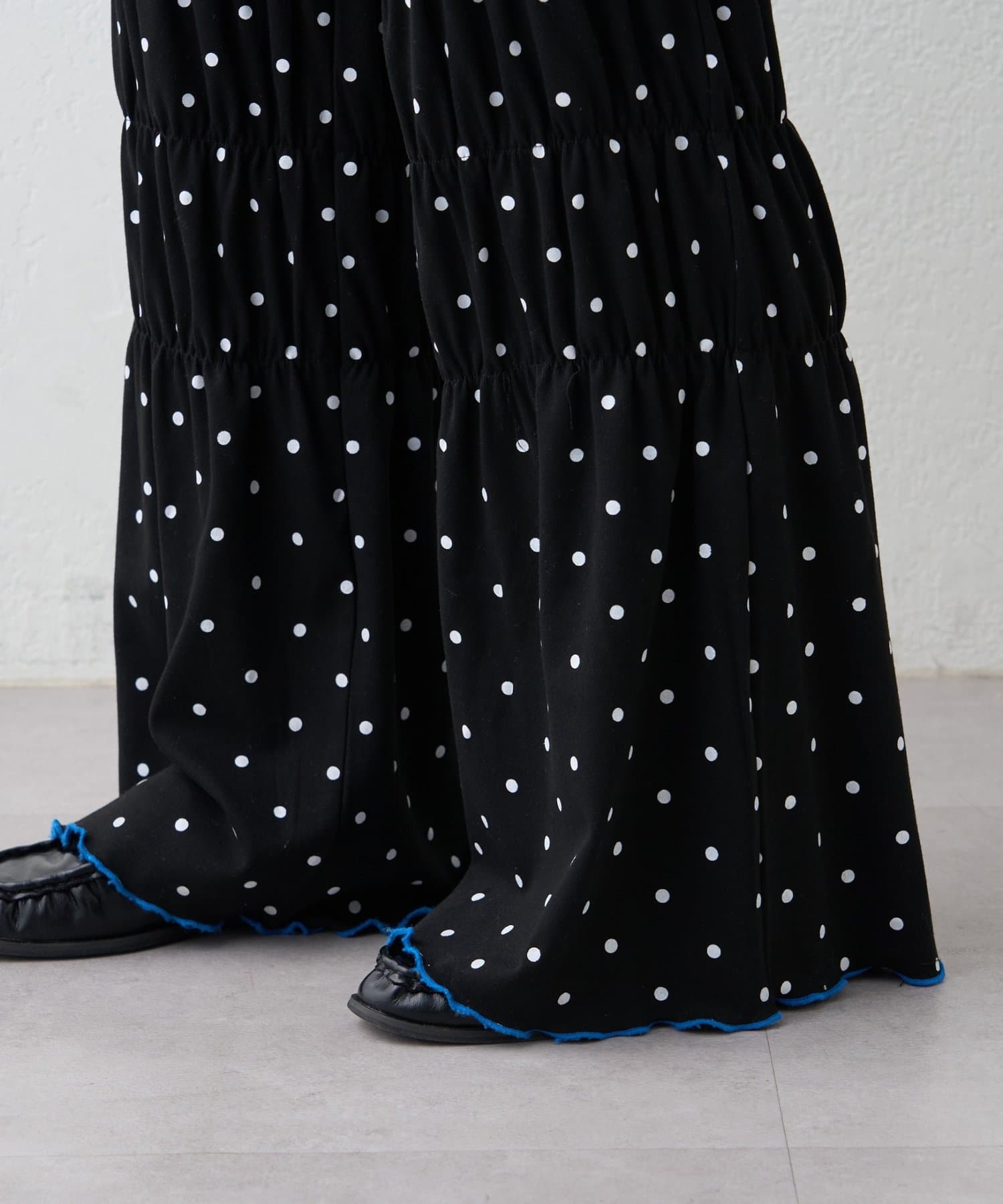 CIAOPANIC TYPY(チャオパニックティピー) 【HELLO.SANFRANCISCO/ハローサンフランシスコ】ドット柄シャーリングパンツ