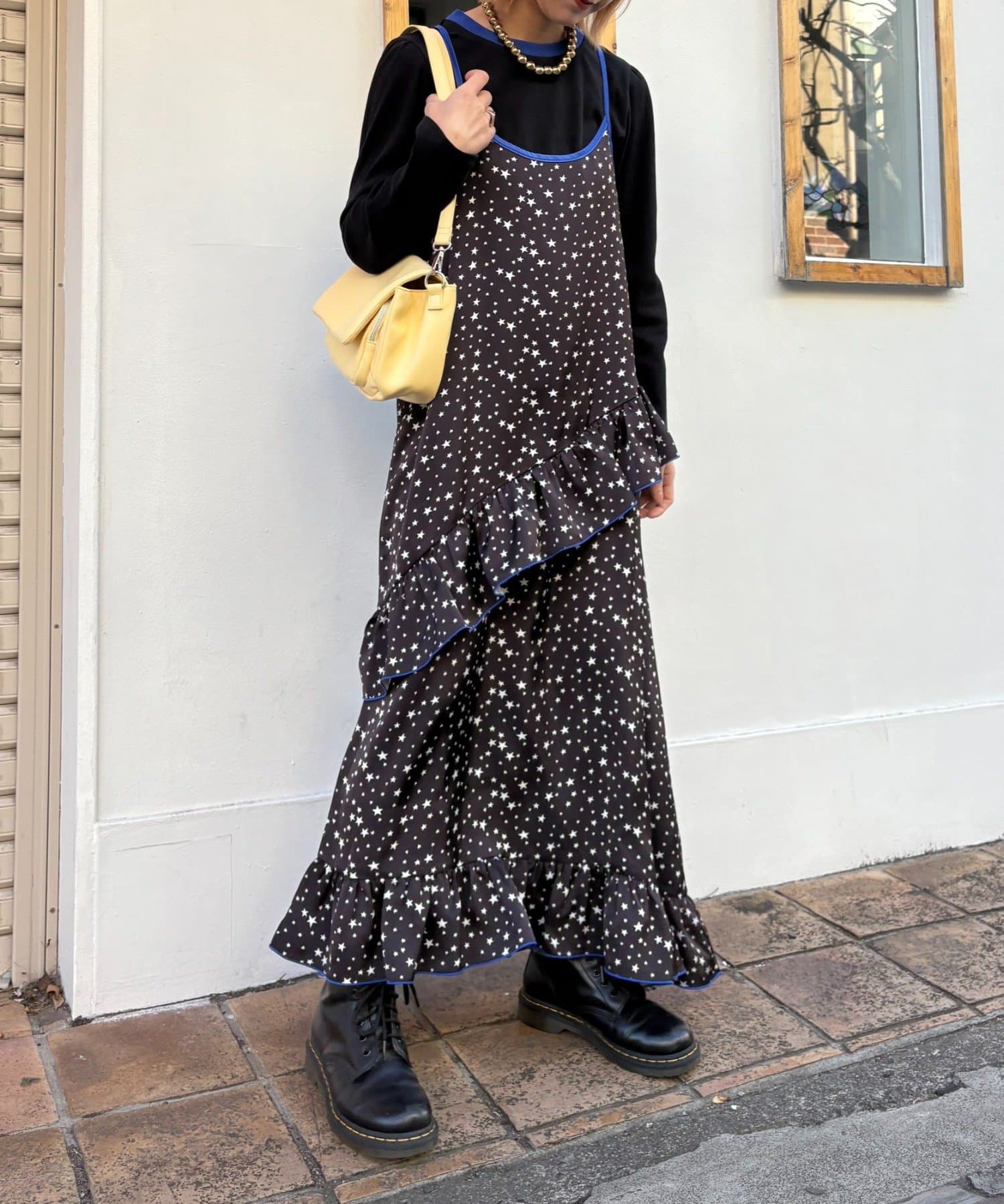 CIAOPANIC TYPY(チャオパニックティピー) 【HELLO.SANFRANCISCO/ハローサンフランシスコ】TEE付き星柄キャミワンピ