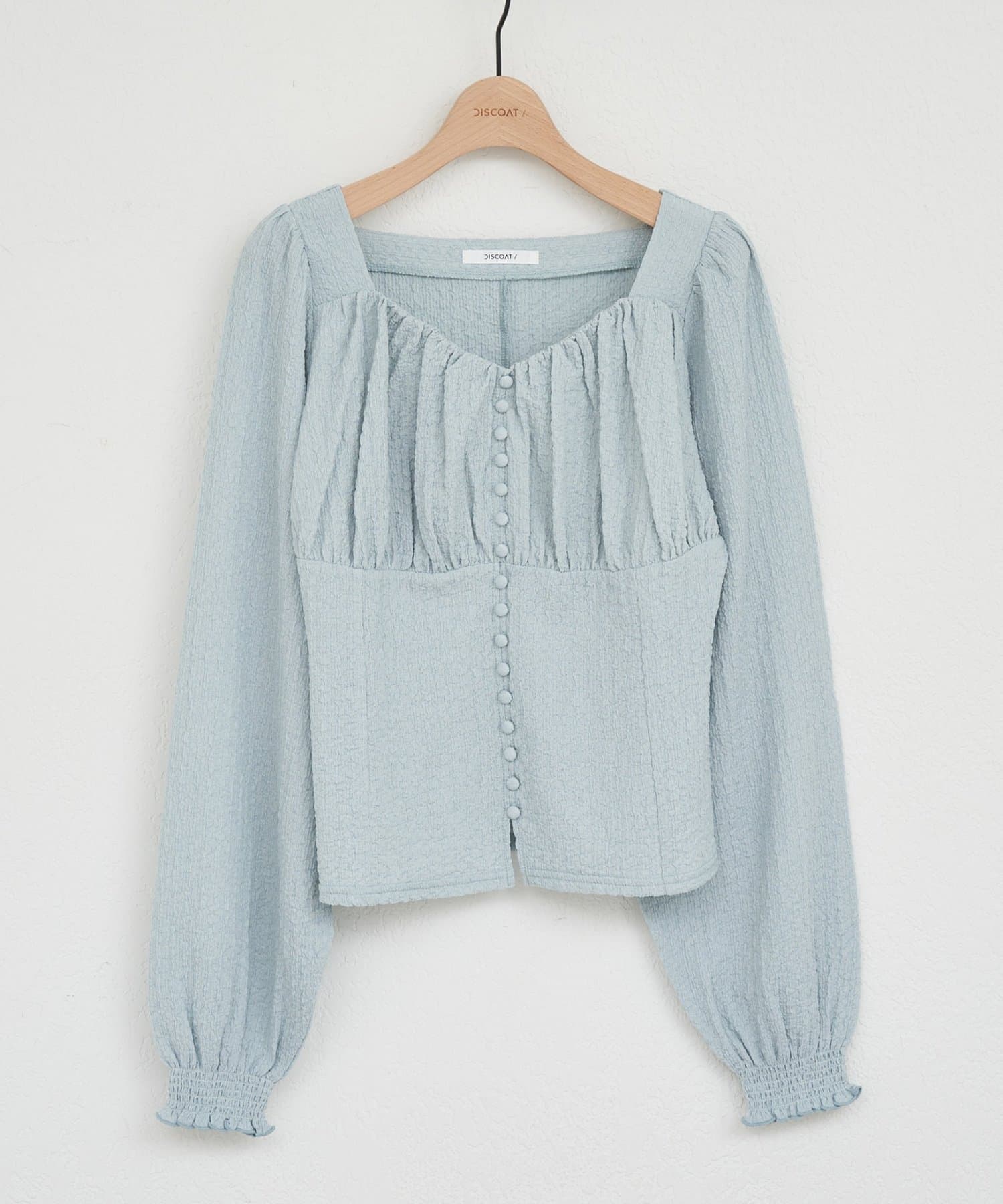 DISCOAT(ディスコート) 【WEB限定】ジャガード多釦プルオーバー