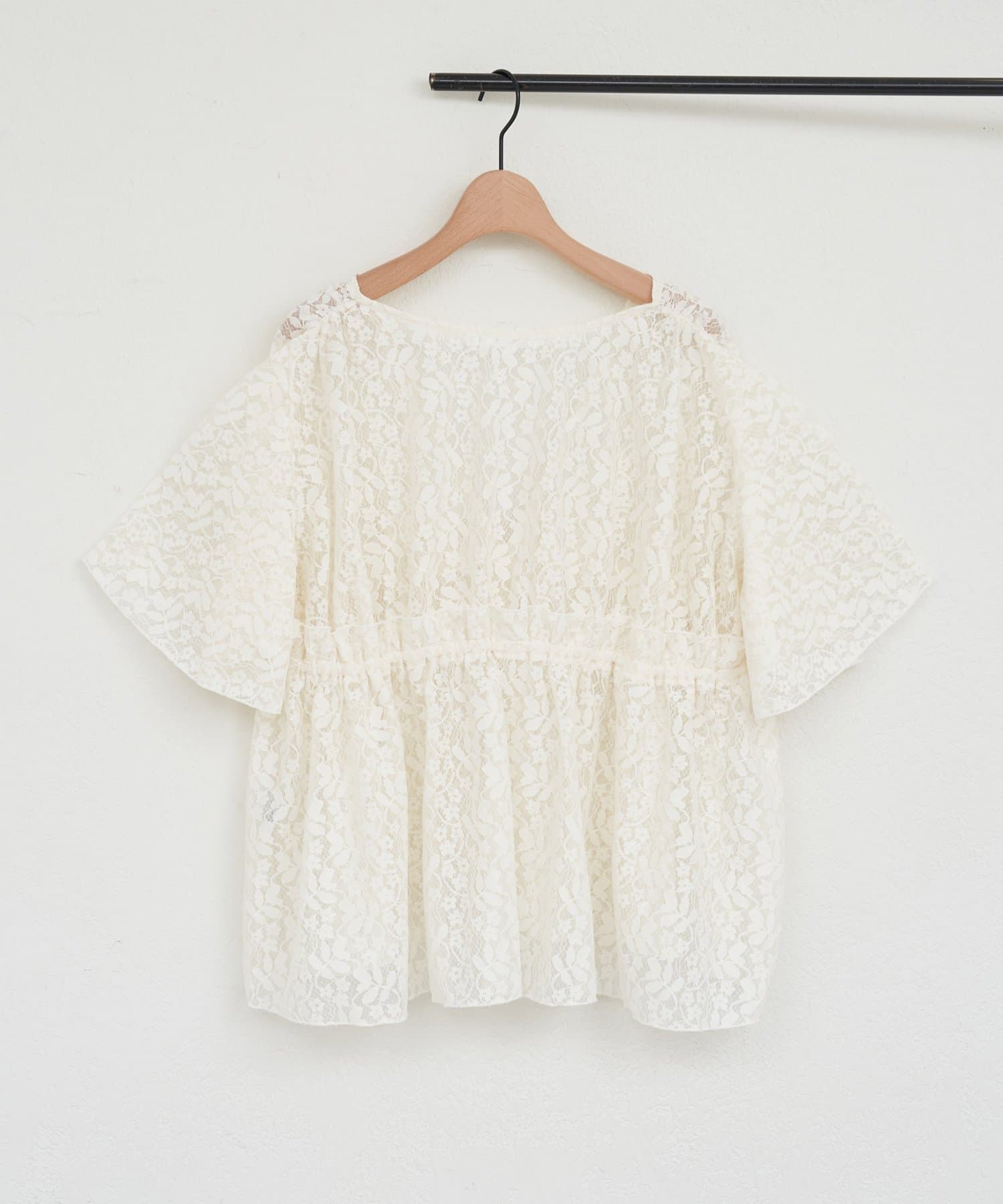 DISCOAT(ディスコート) 【WEB限定】レース前開きブラウス