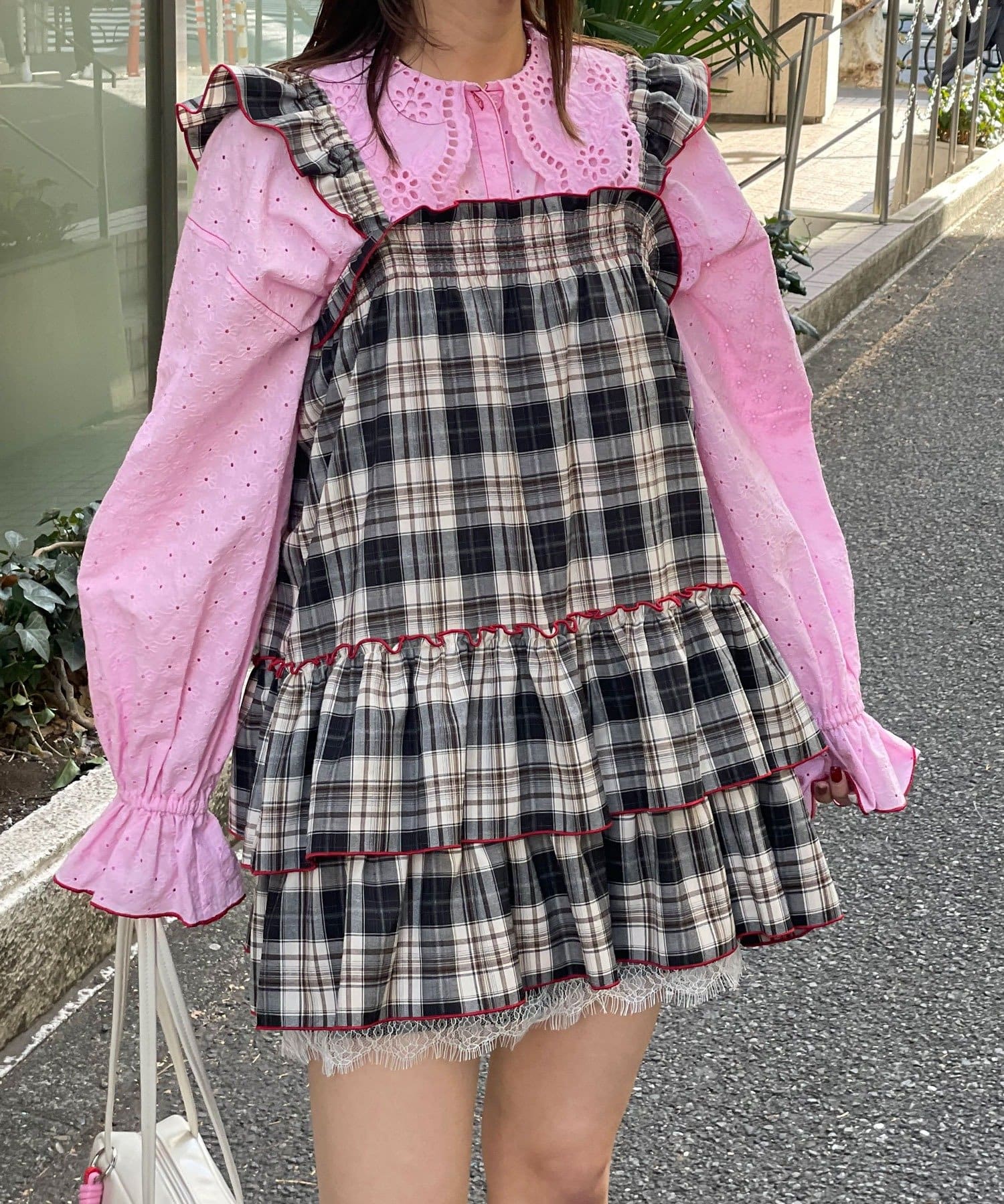 CIAOPANIC(チャオパニック) 【HELLO.SANFRANCISCO/ハローサンフランシスコ】チェックチュニックワンピ