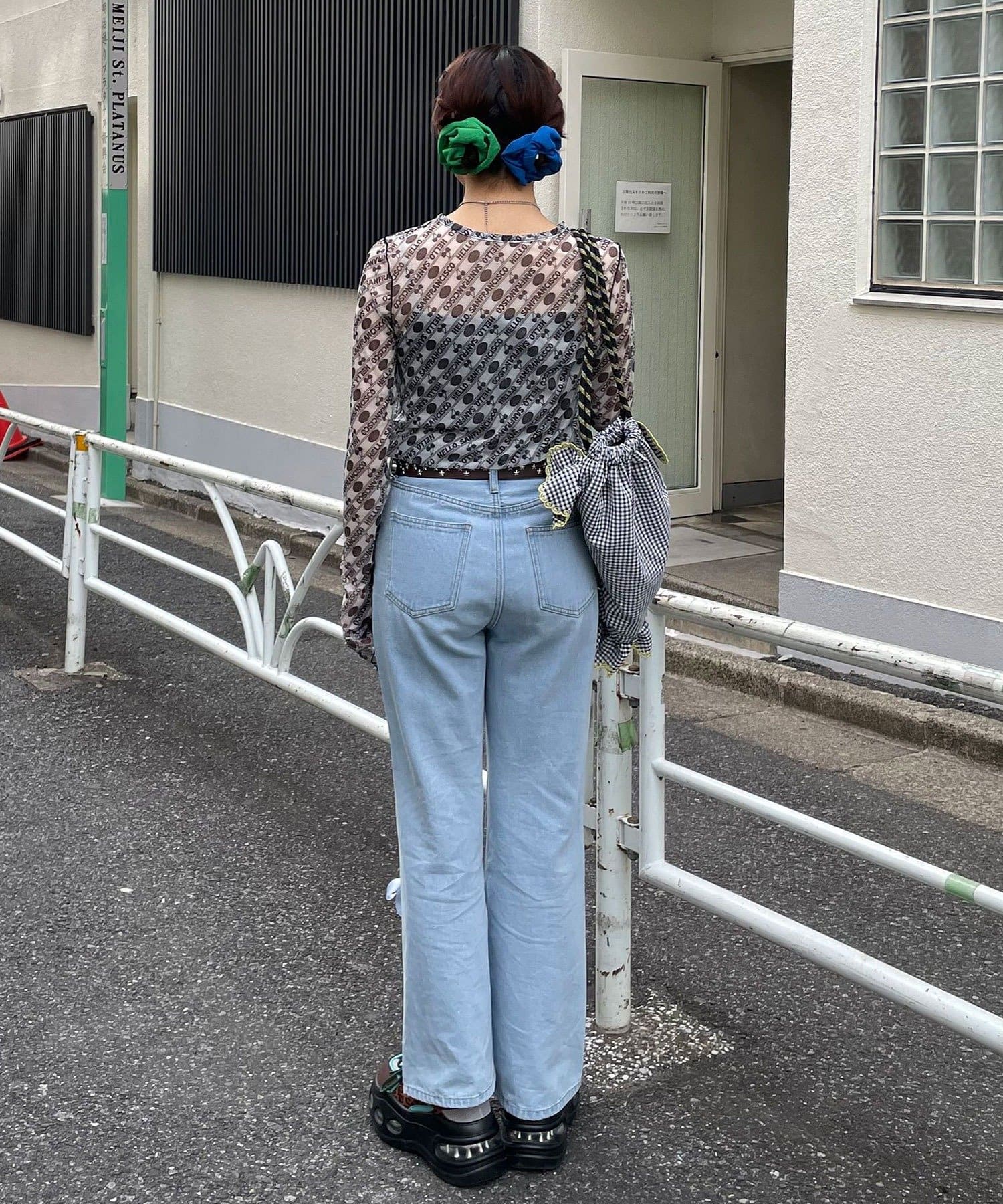 CIAOPANIC(チャオパニック) 【HELLO.SANFRANCISCO/ハローサンフランシスコ】チェリー柄シアープリントTEE