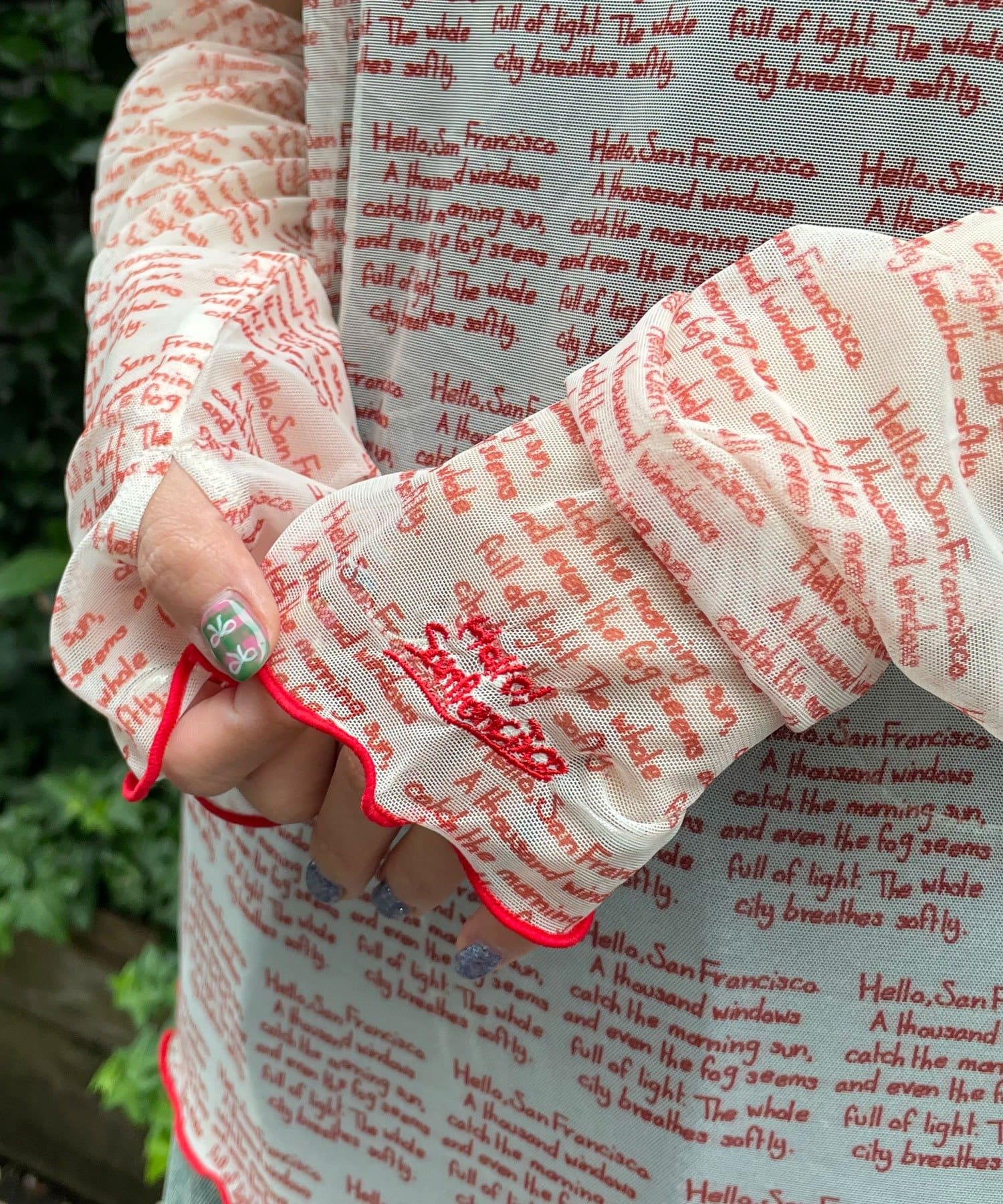 CIAOPANIC(チャオパニック) 【HELLO.SANFRANCISCO/ハローサンフランシスコ】メッセージシアープリントTEE