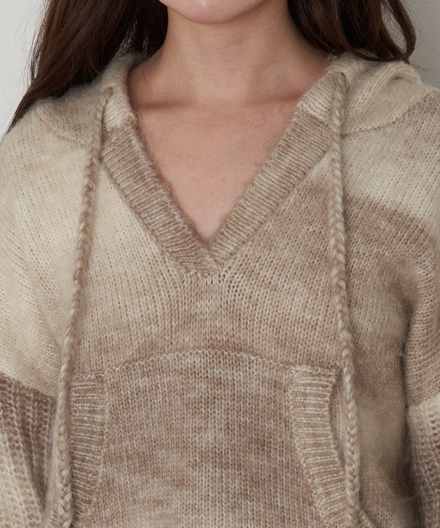 OUTLET(アウトレット) 【RAY CASSIN】グラデーションスキッパーフードチュニック