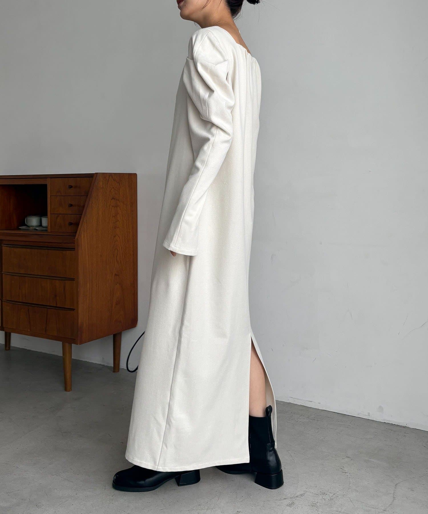 OUTLET(アウトレット) 【CAPRICIEUX LE'MAGE】スクエアパフワンピース