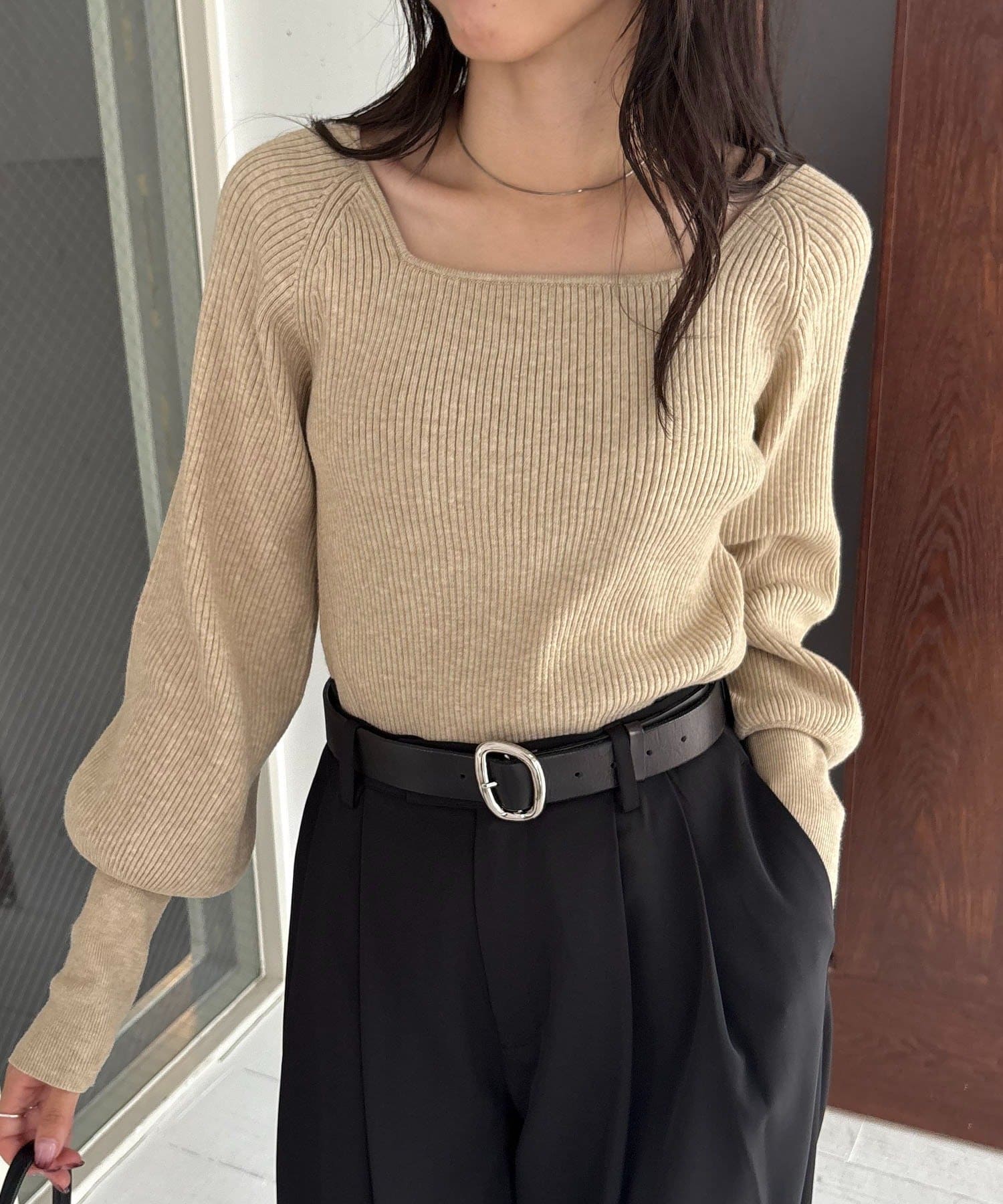 OUTLET(アウトレット) 【CAPRICIEUX LE'MAGE】スクエアパフニット