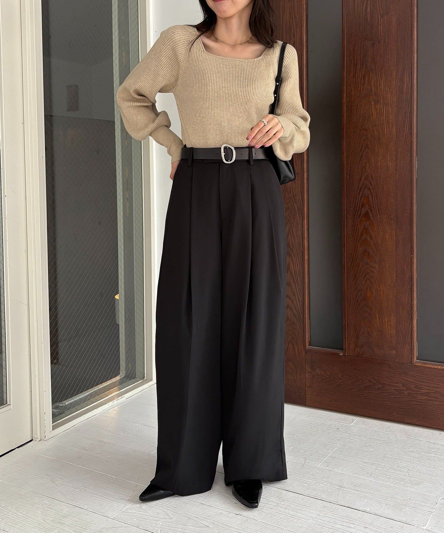 OUTLET(アウトレット) 【CAPRICIEUX LE'MAGE】スクエアパフニット