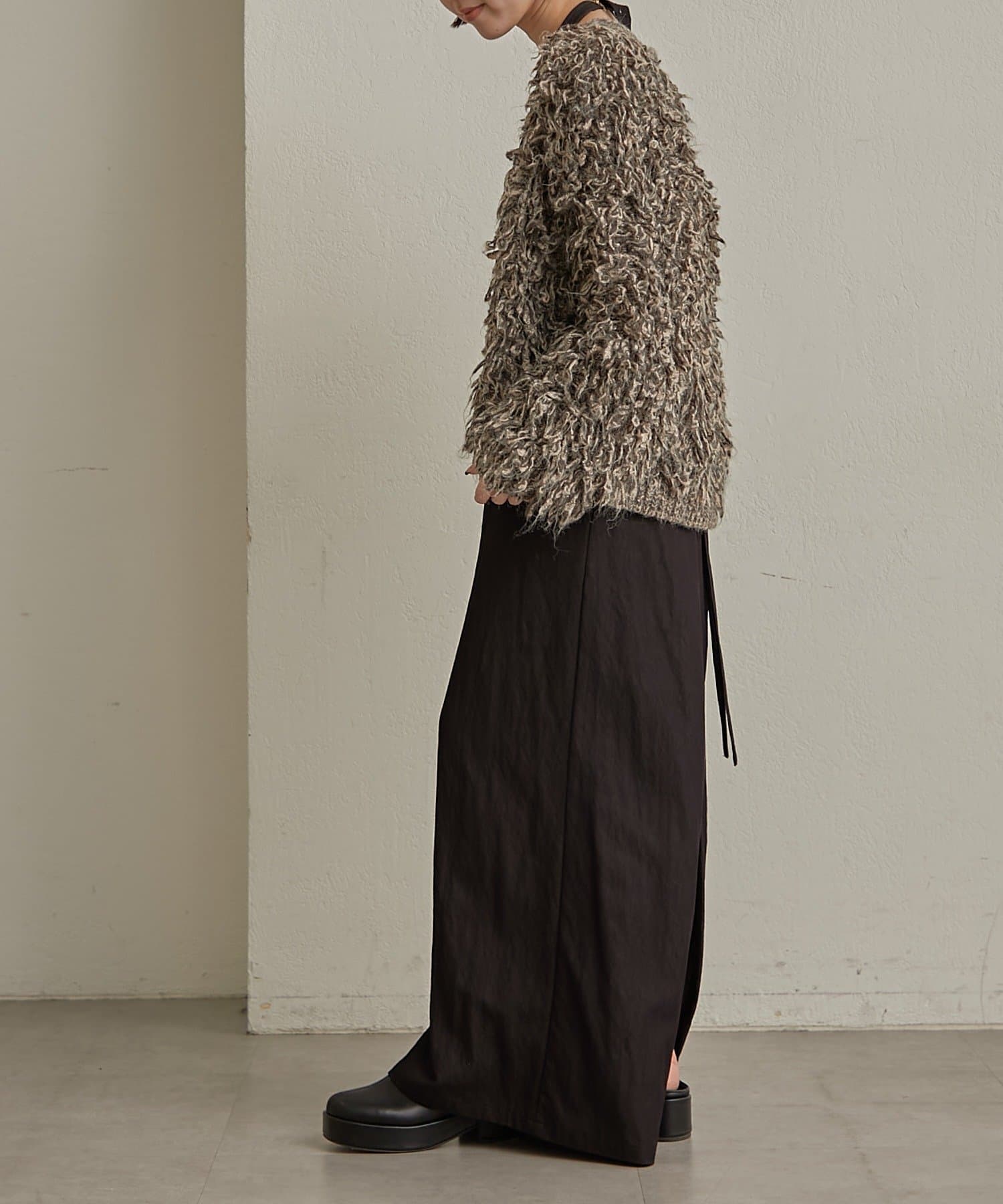 OUTLET(アウトレット) 【Omekashi】フリンジニットカーデ