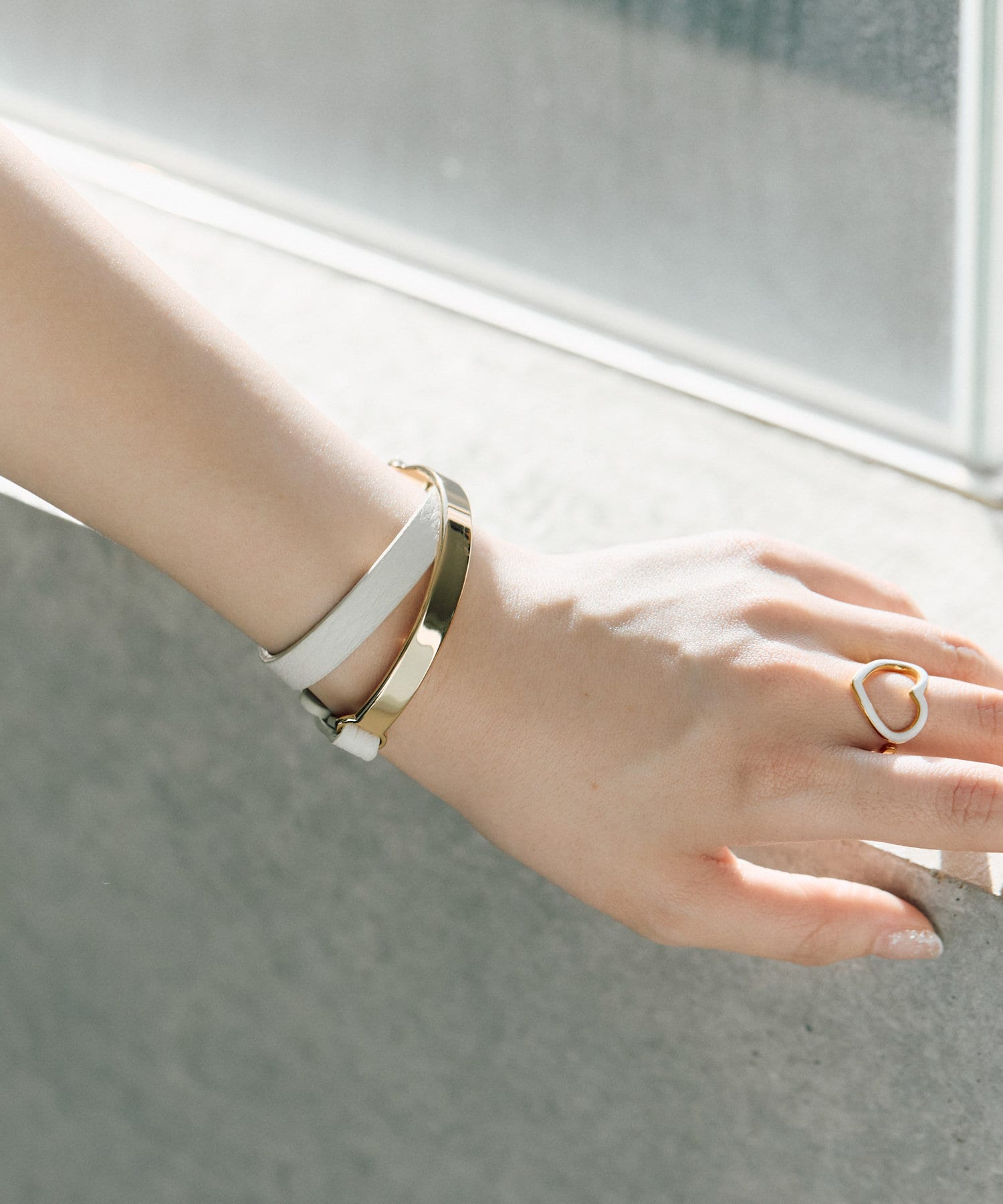 OUTLET(アウトレット) 【ear PAPILLONNER】ダブルラップレザーブレスレット