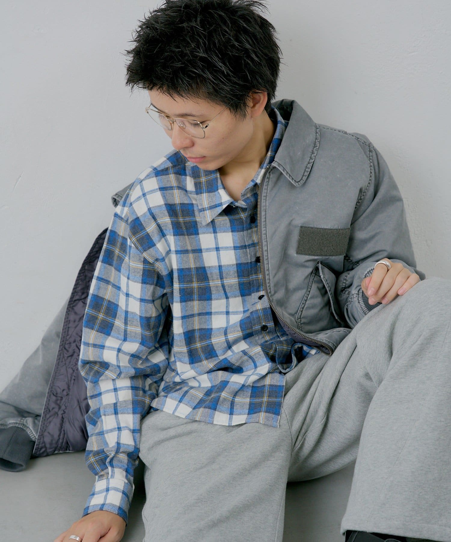 OUTLET(アウトレット) 【Kastane】【WHIMSIC】ショートレングスフランネルチェックシャツ