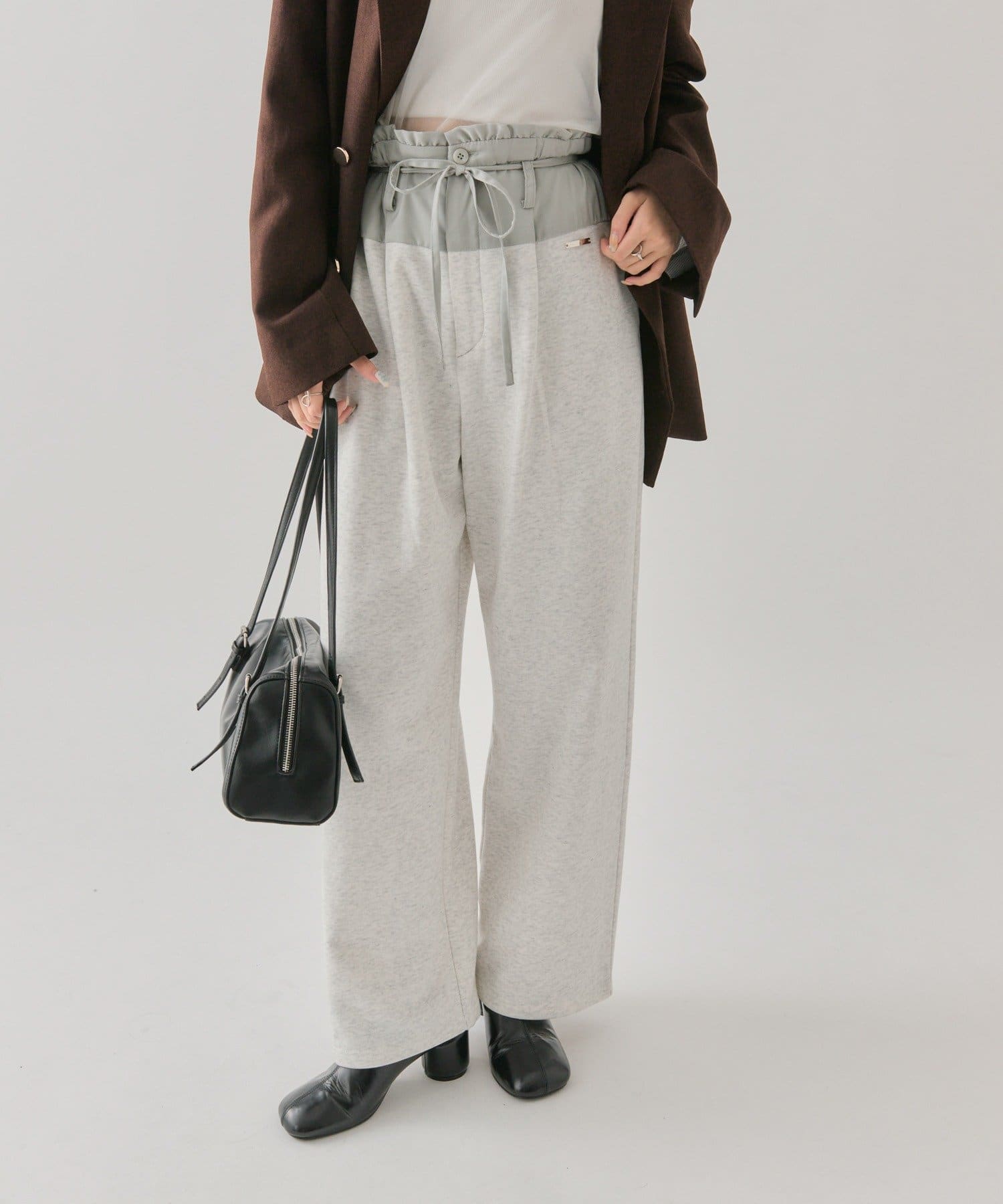 OUTLET(アウトレット) 【mystic】ウエスト切替スウェットパンツ