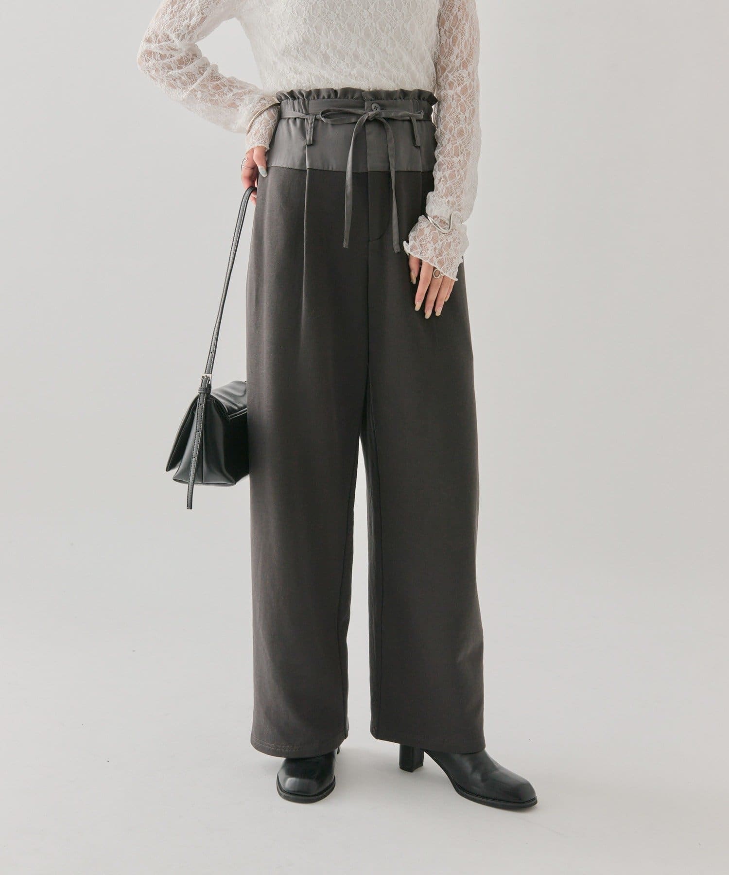 OUTLET(アウトレット) 【mystic】ウエスト切替スウェットパンツ