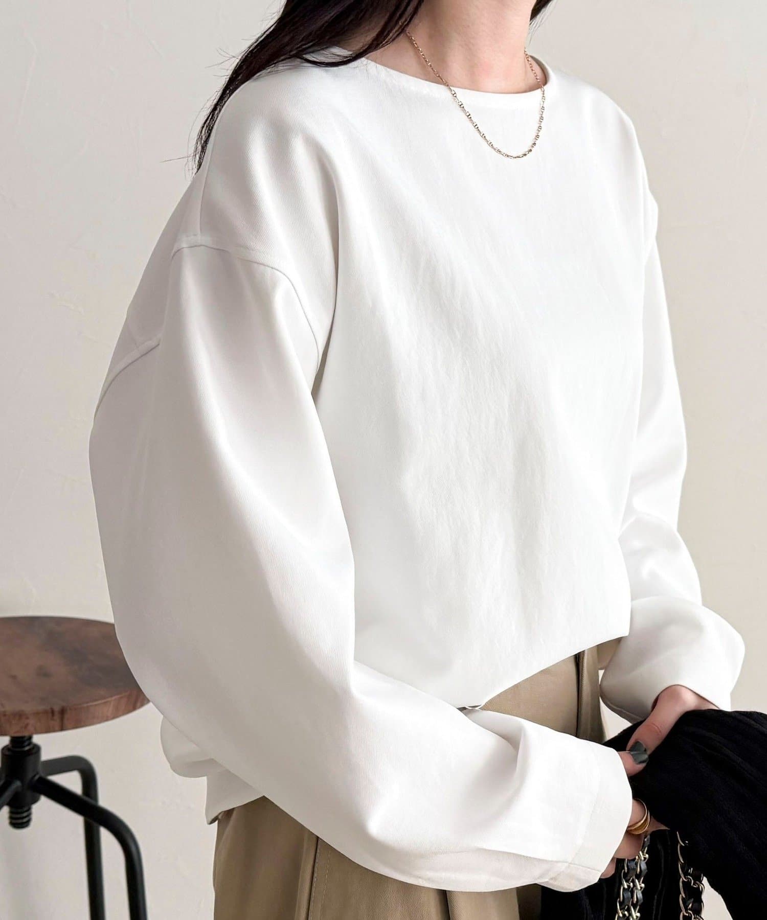 FREDY & GLOSTER(フレディ アンド グロスター) 【セットアップ対応】パウダリーツイルコクーンブラウス