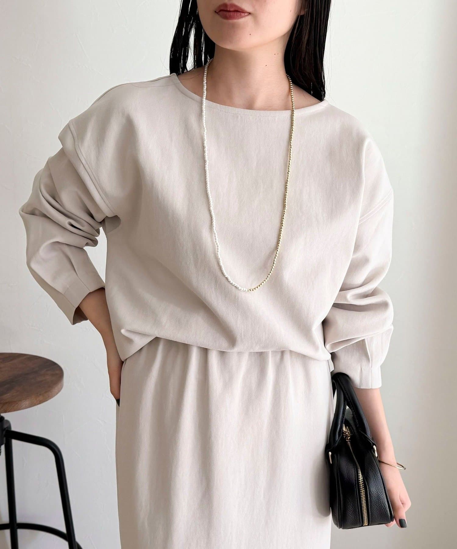 FREDY & GLOSTER(フレディ アンド グロスター) 【セットアップ対応】パウダリーツイルコクーンブラウス