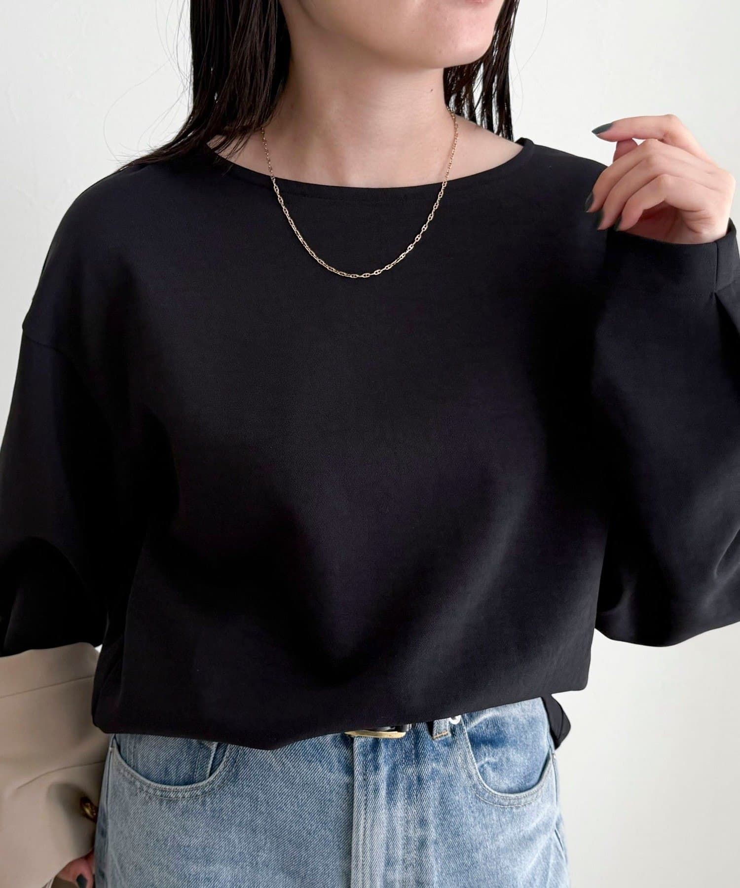 FREDY & GLOSTER(フレディ アンド グロスター) 【セットアップ対応】パウダリーツイルコクーンブラウス