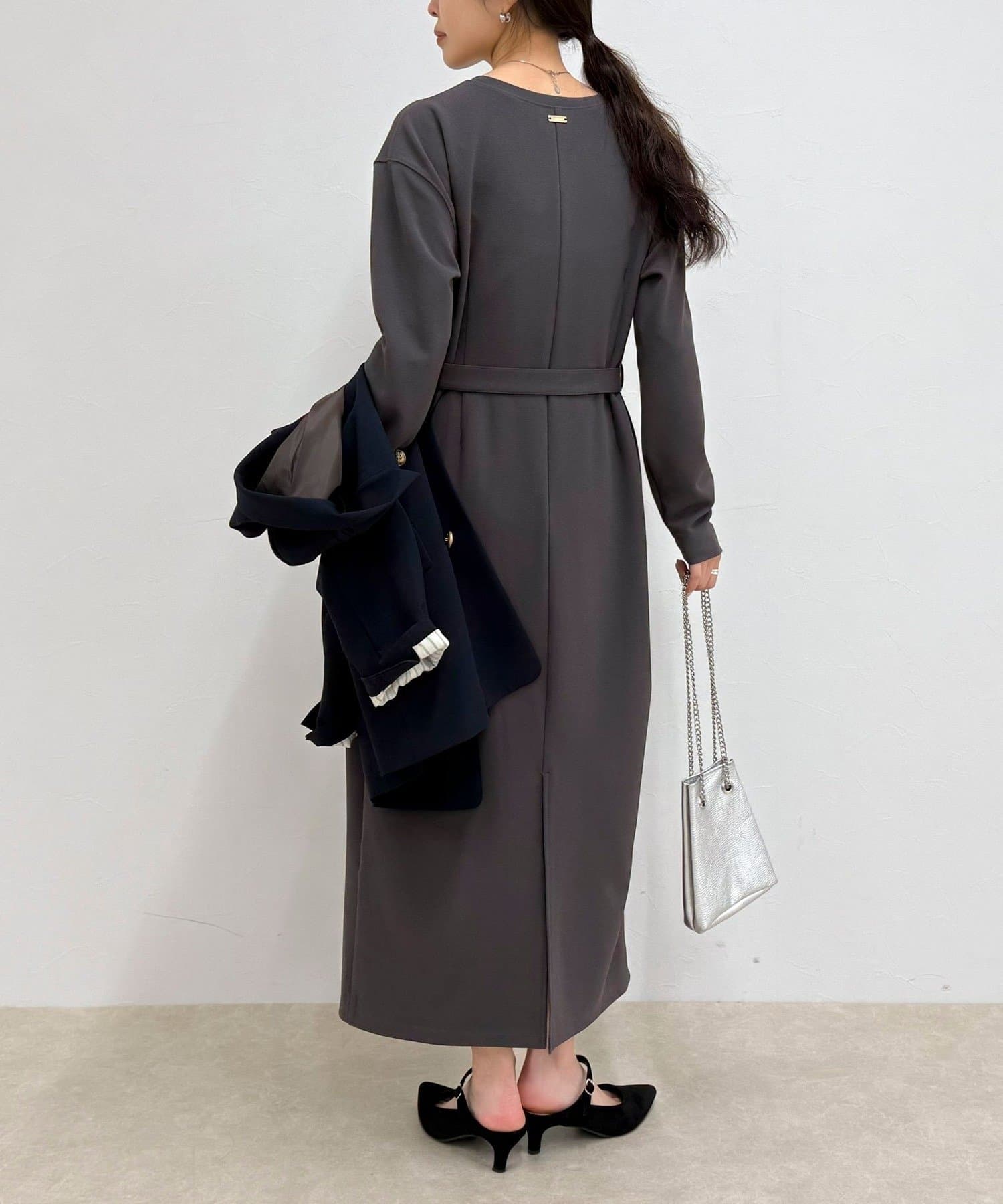 FREDY & GLOSTER(フレディ アンド グロスター) ジョーゼットベルト付きワンピース