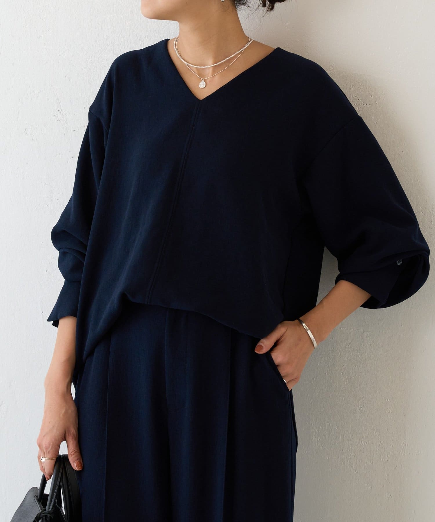 BEARDSLEY(ビアズリー) ヴィンテージジョーゼットVプルオーバー