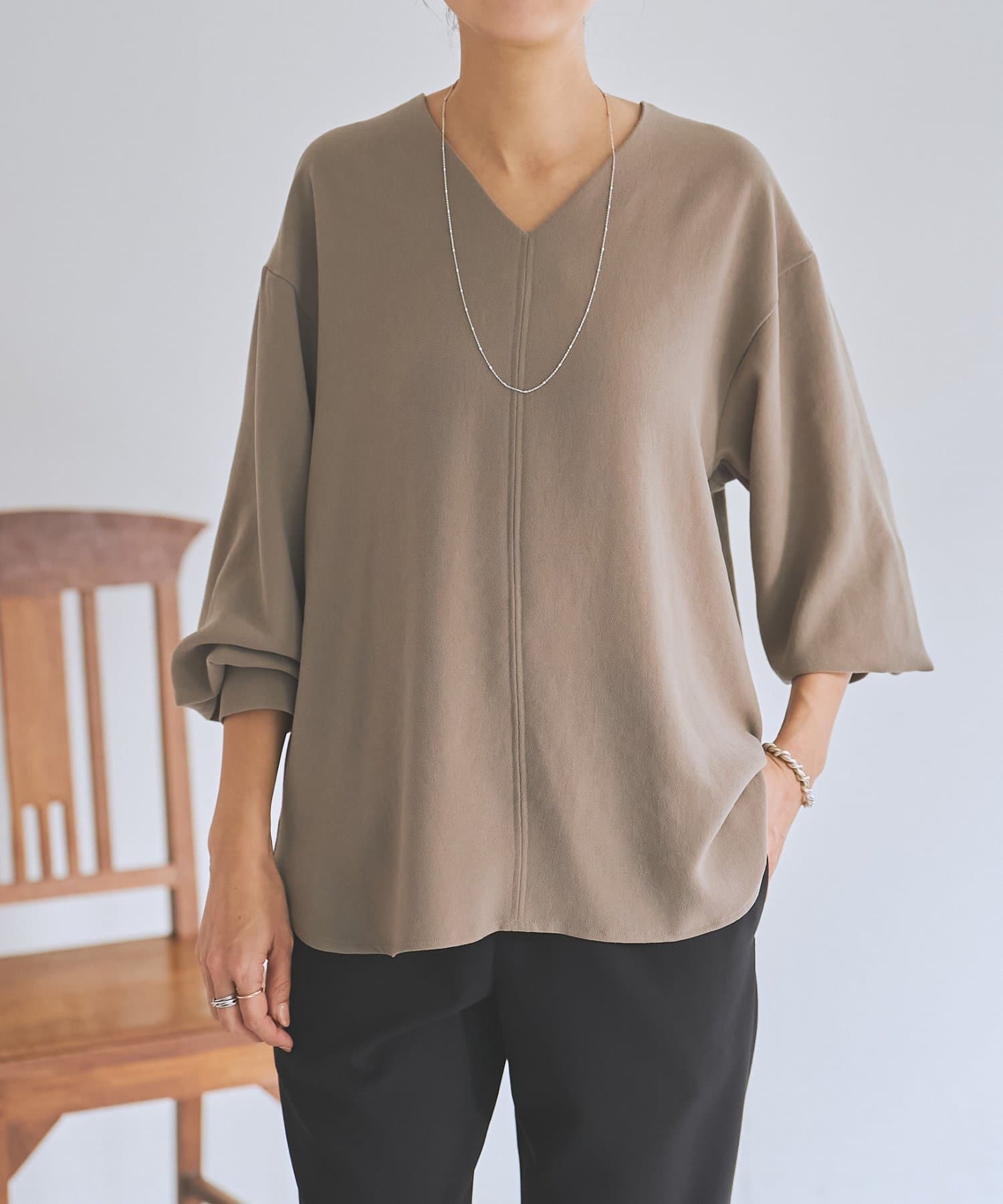 BEARDSLEY(ビアズリー) ヴィンテージジョーゼットVプルオーバー