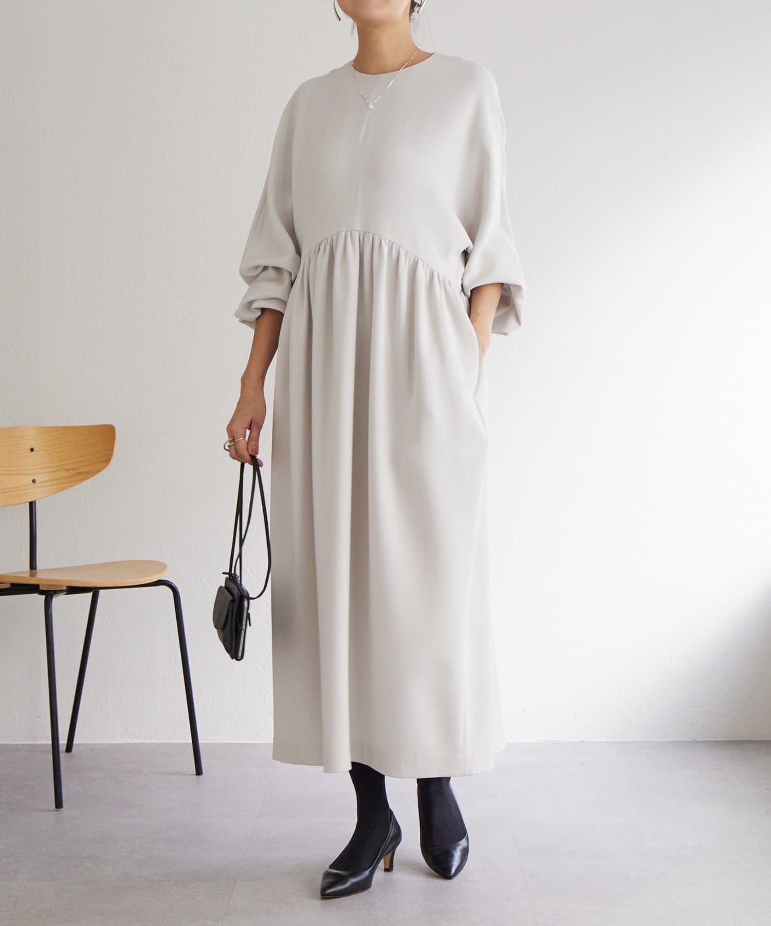 BEARDSLEY(ビアズリー) ギャザーコクーンワンピース