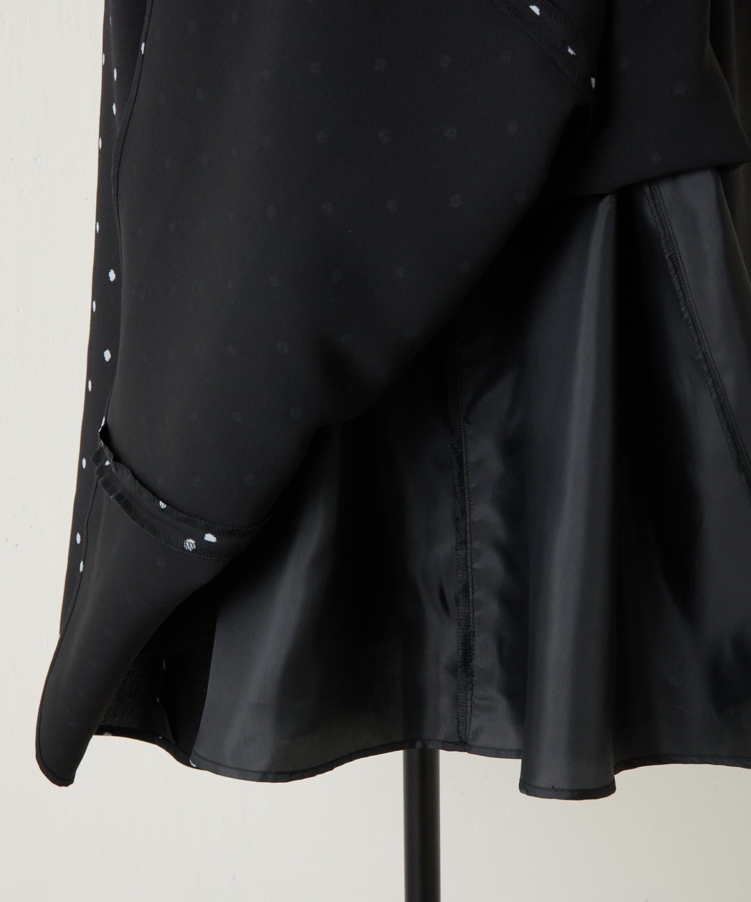 BEARDSLEY(ビアズリー) ラフドットプリントフレアスカート