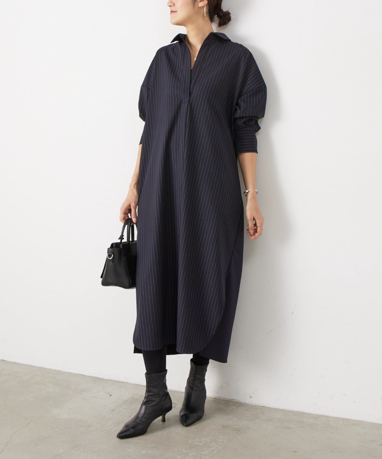 BEARDSLEY(ビアズリー) 後ろ比翼ワンピース