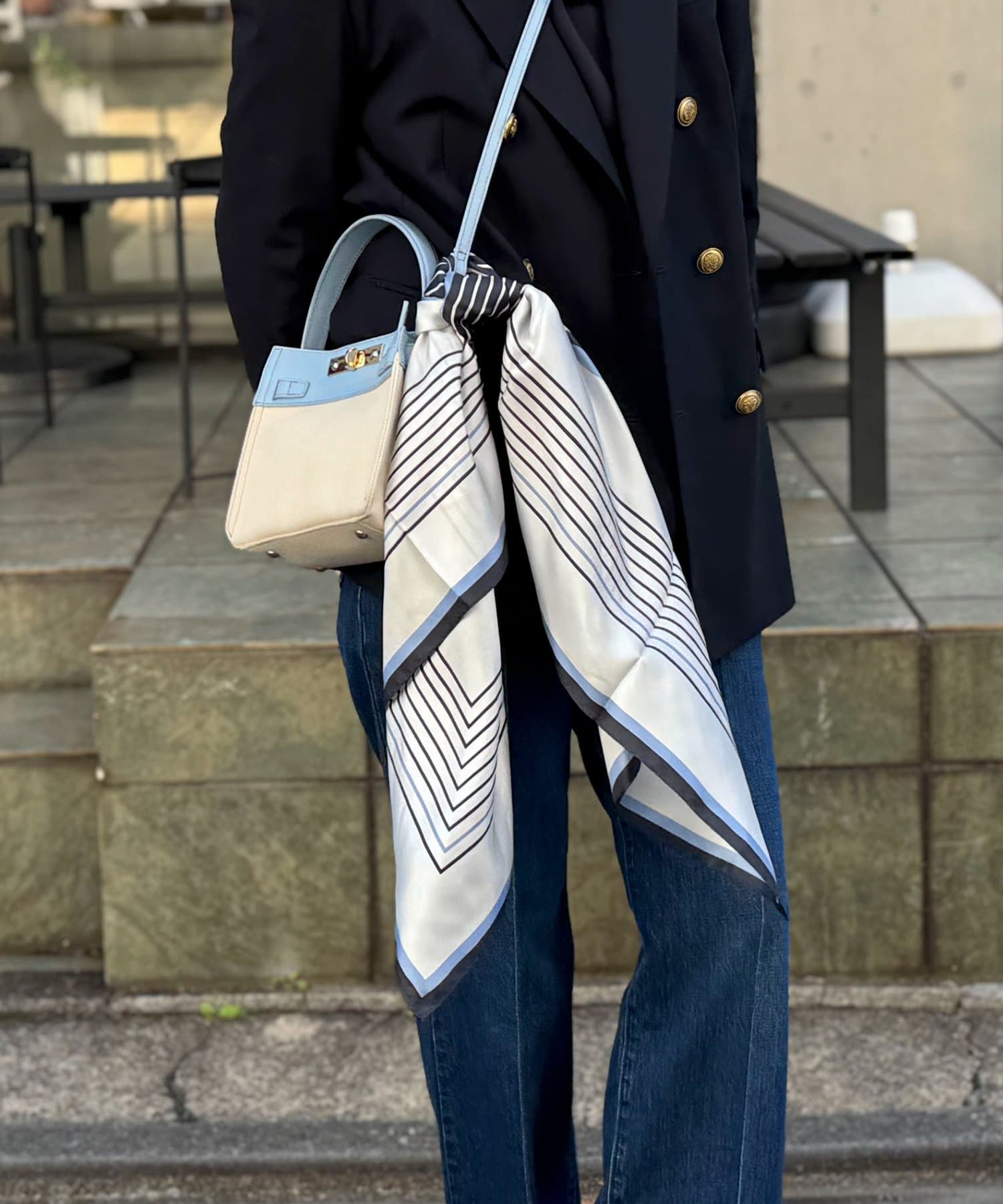 NOLLEY'S(ノーリーズ) シルクプリントスカーフ88