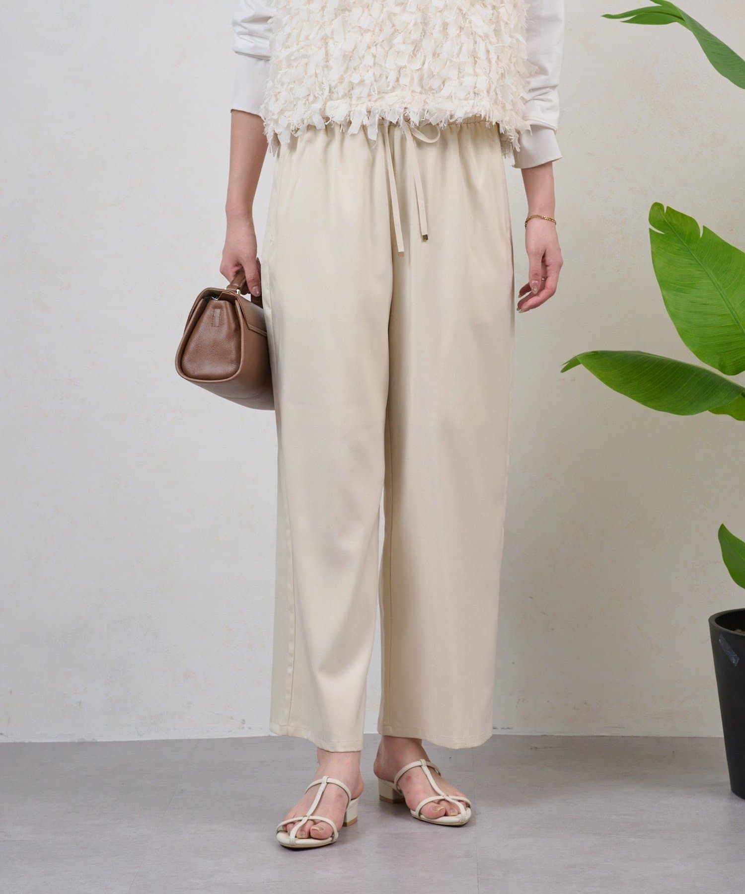 Jena　espace merveilleux(ジェナ　エスパスメルヴェイユ) イージーギャザーパンツ