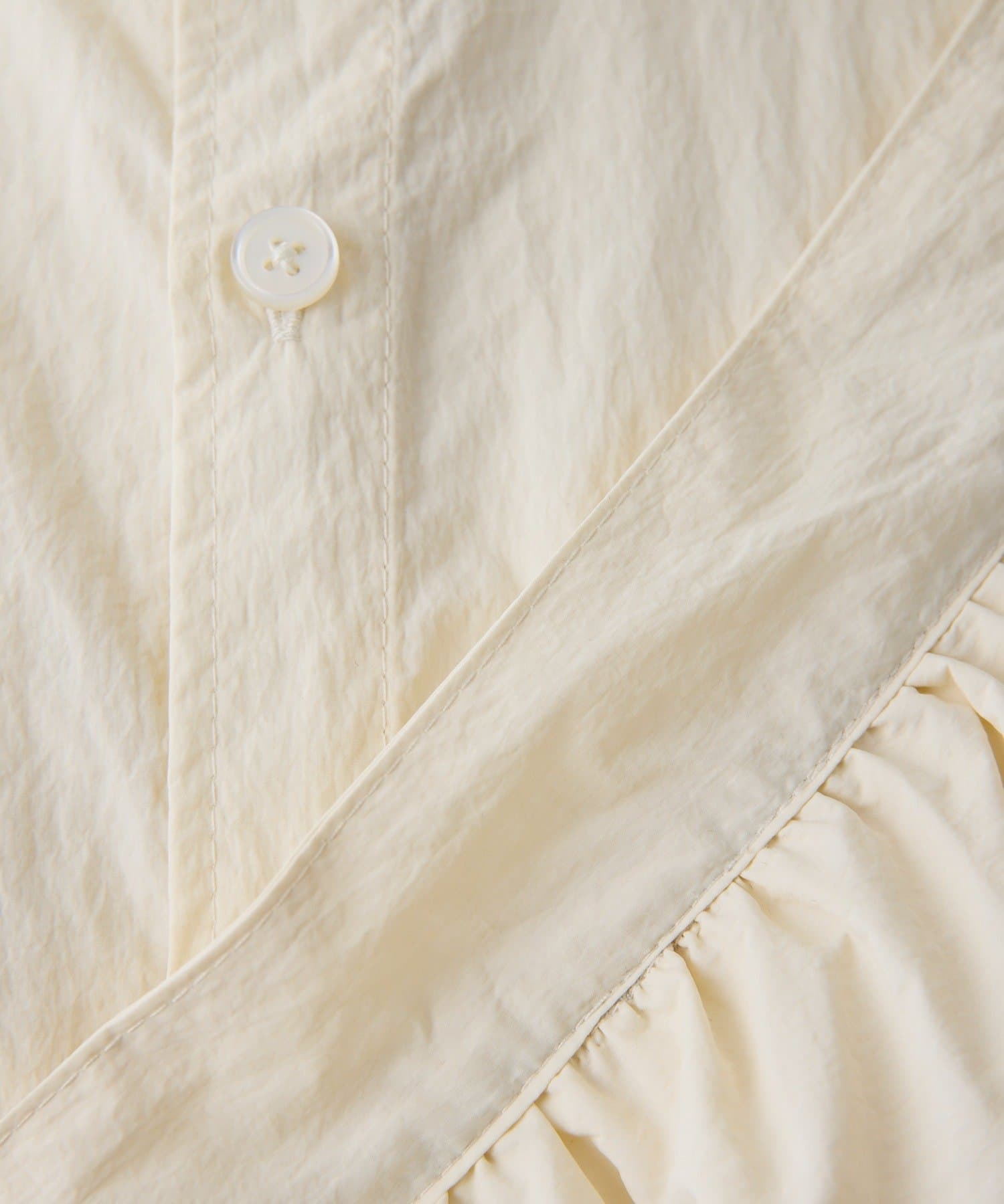 ear PAPILLONNER(イア パピヨネ) 《UPF50＋/撥水/アレンジ可/軽量》フリル付スポーティシャツ【SUM1 STYLE(スミスタイル)】