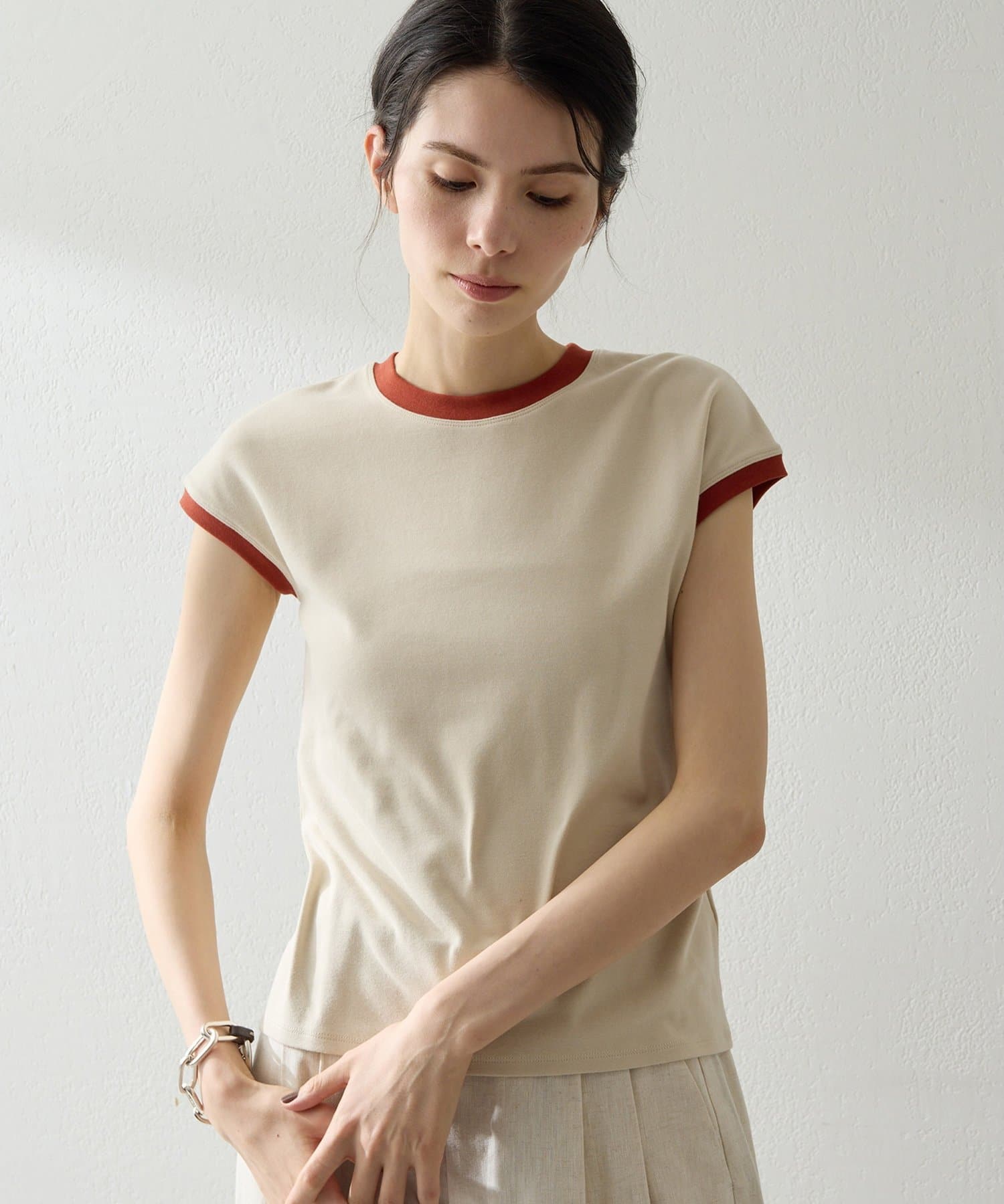 Whim Gazette(ウィム ガゼット) 【THE PAUSE】フレンチリンガーTEE