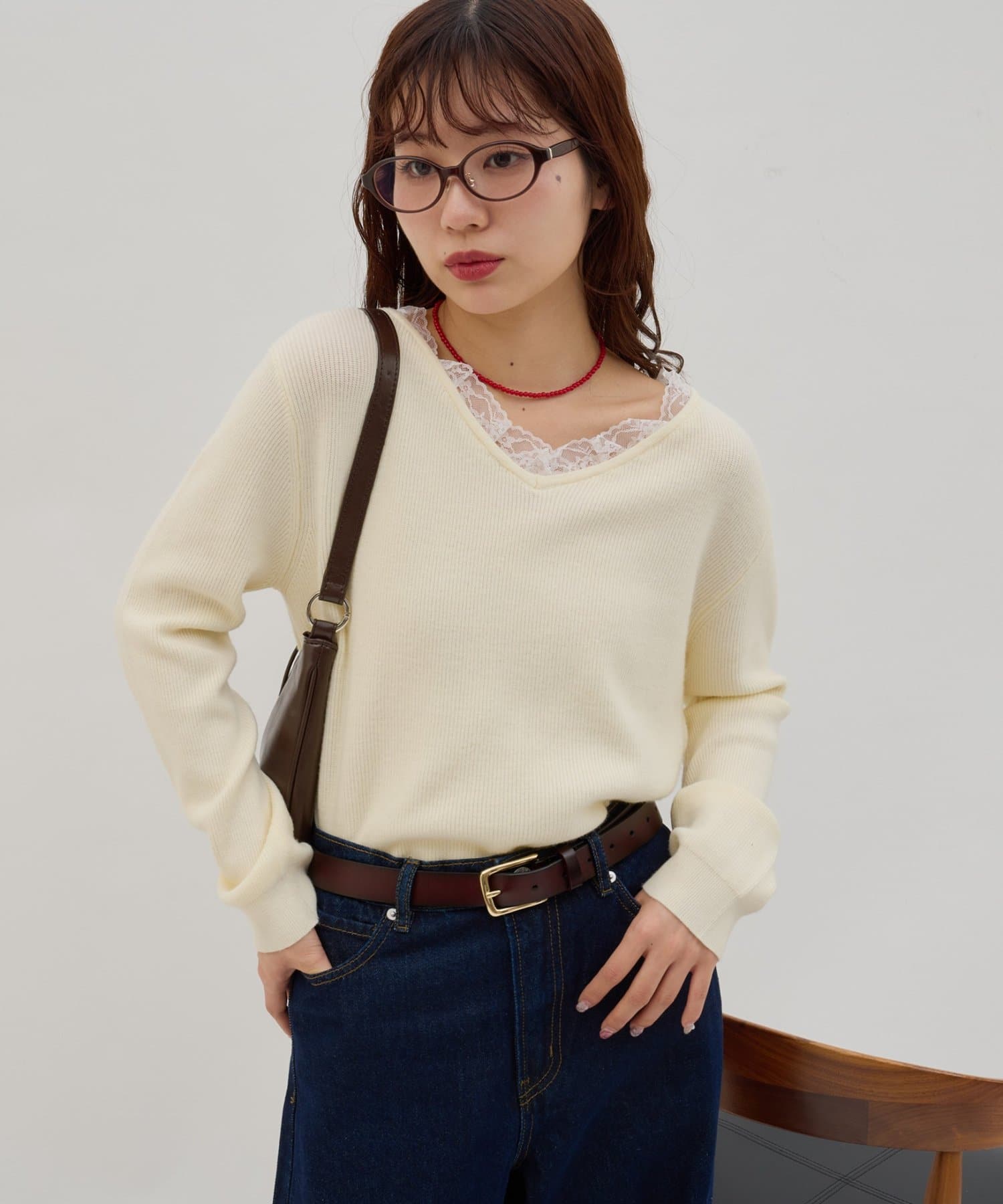 DISCOAT(ディスコート) 【umm.】レースドッキングプルオーバー