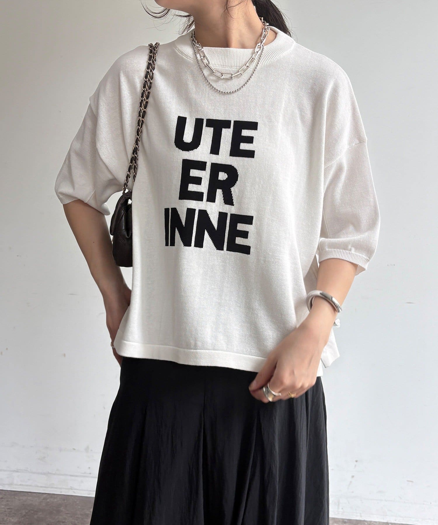 DOUDOU(ドゥドゥ) 【WEB限定】ロゴニット