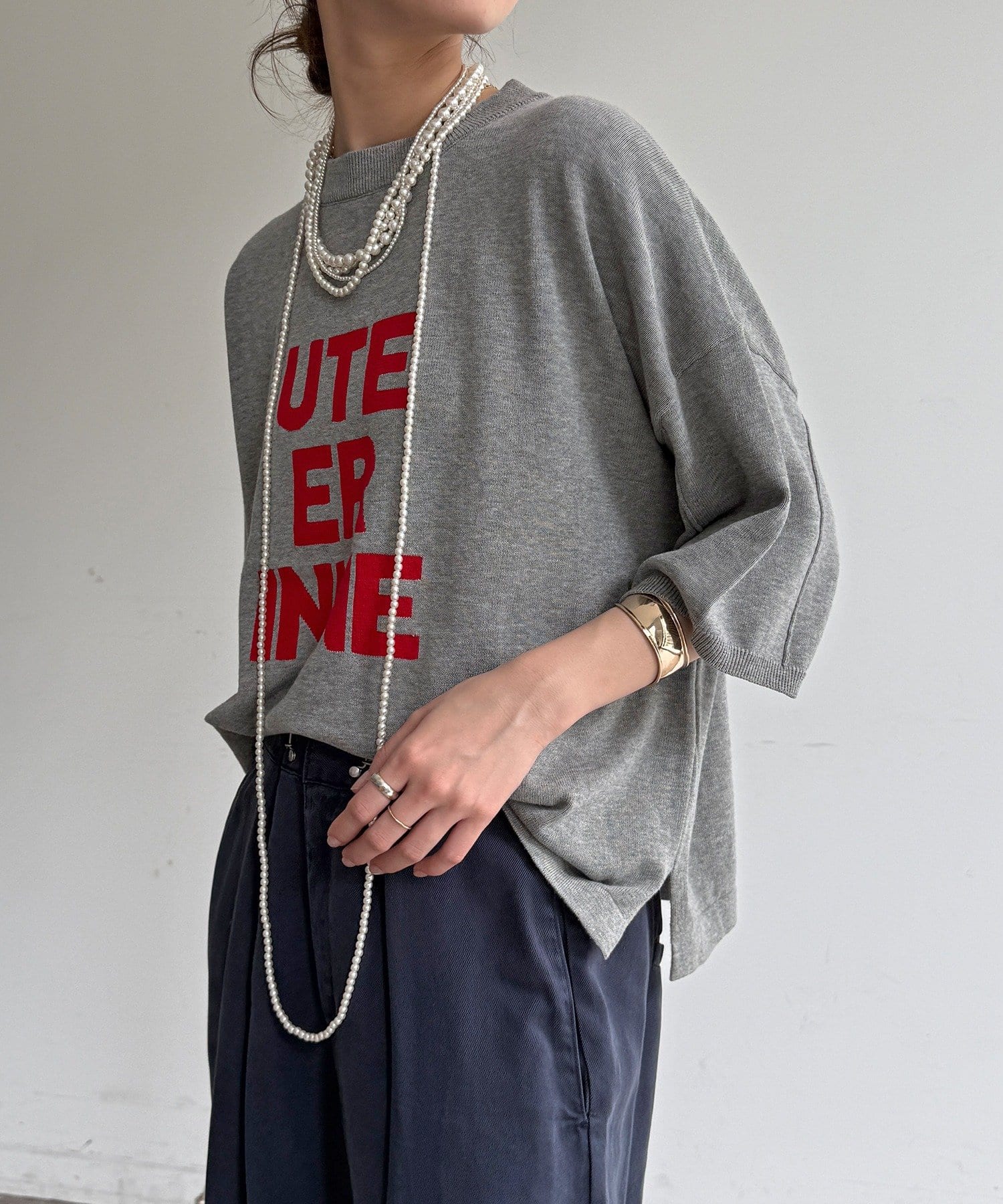 DOUDOU(ドゥドゥ) 【WEB限定】ロゴニット