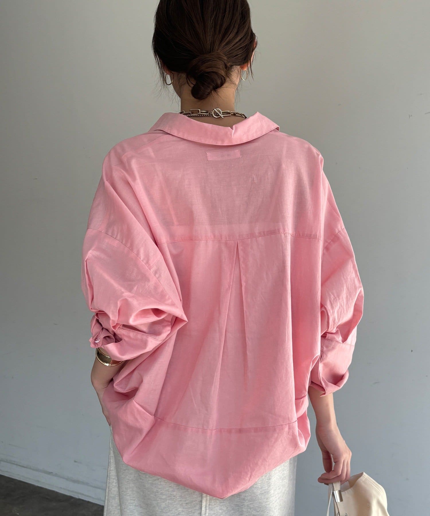 DOUDOU(ドゥドゥ) シアーリネンスキッパーシャツ