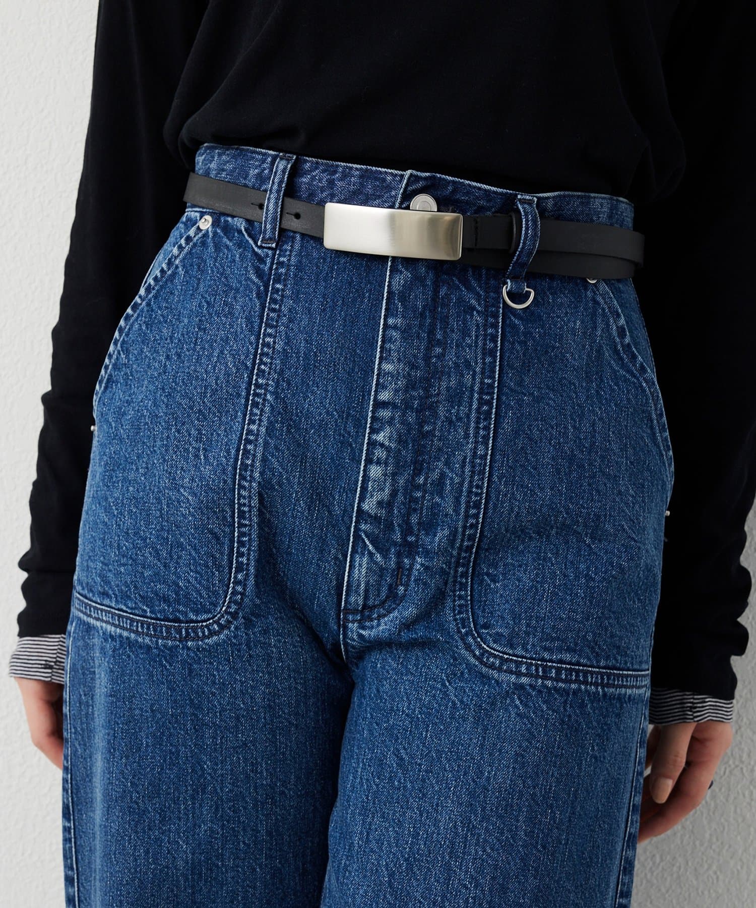 Whim Gazette(ウィム ガゼット) ＜WEB限定＞【THE PAUSE】プレートバックルベルト