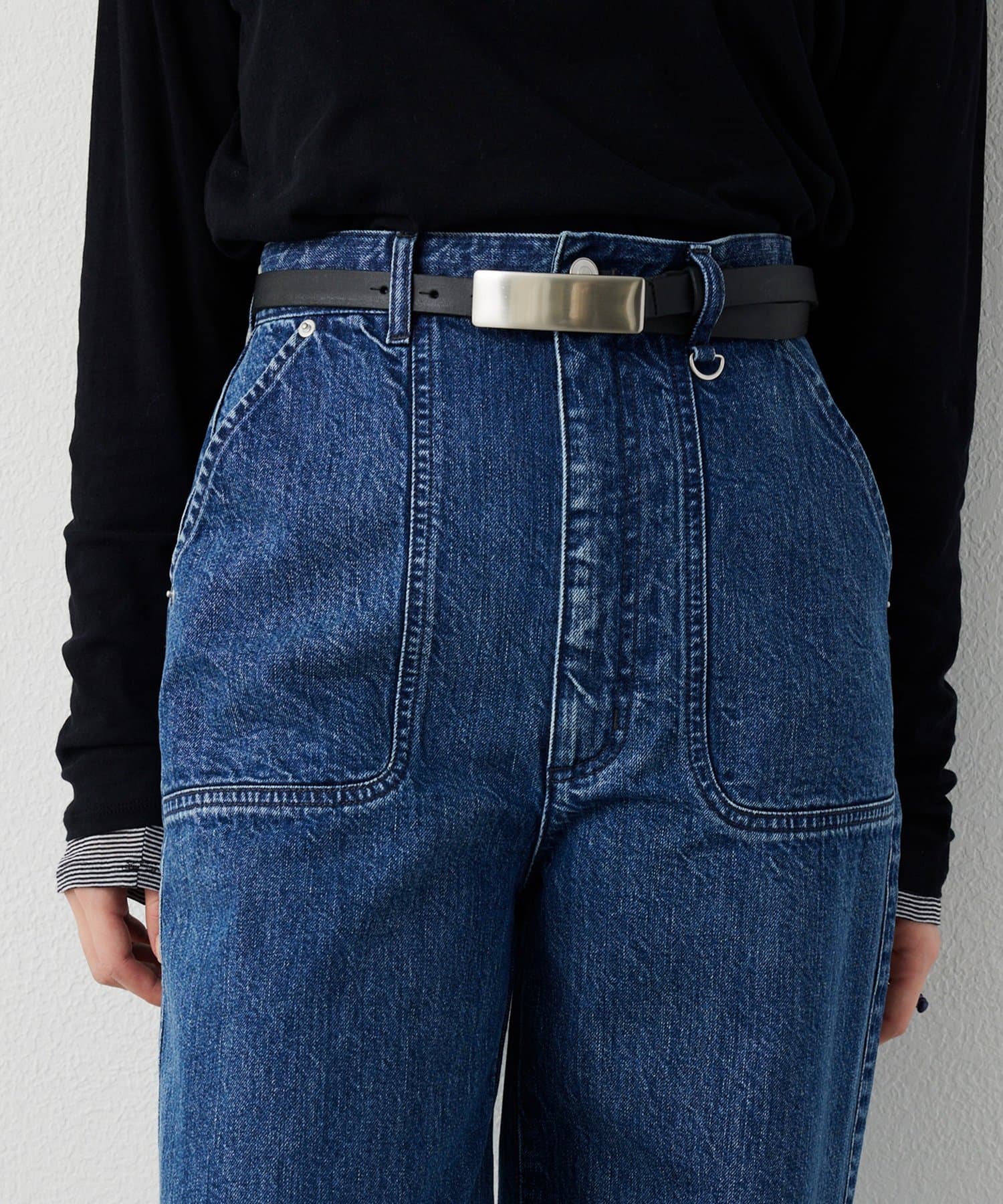 Whim Gazette(ウィム ガゼット) ＜WEB限定＞【THE PAUSE】プレートバックルベルト