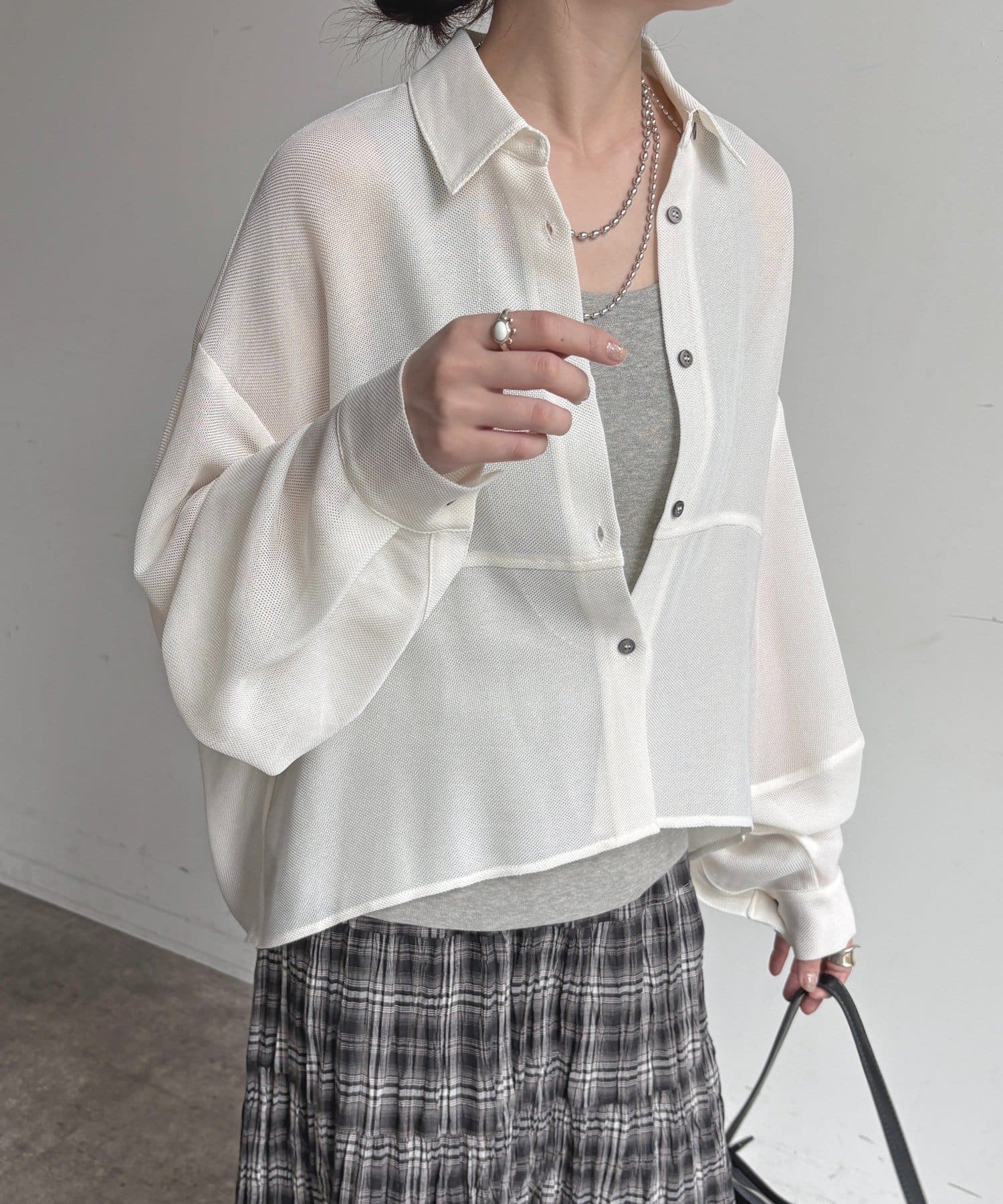 DOUDOU(ドゥドゥ) メッシュシャツ