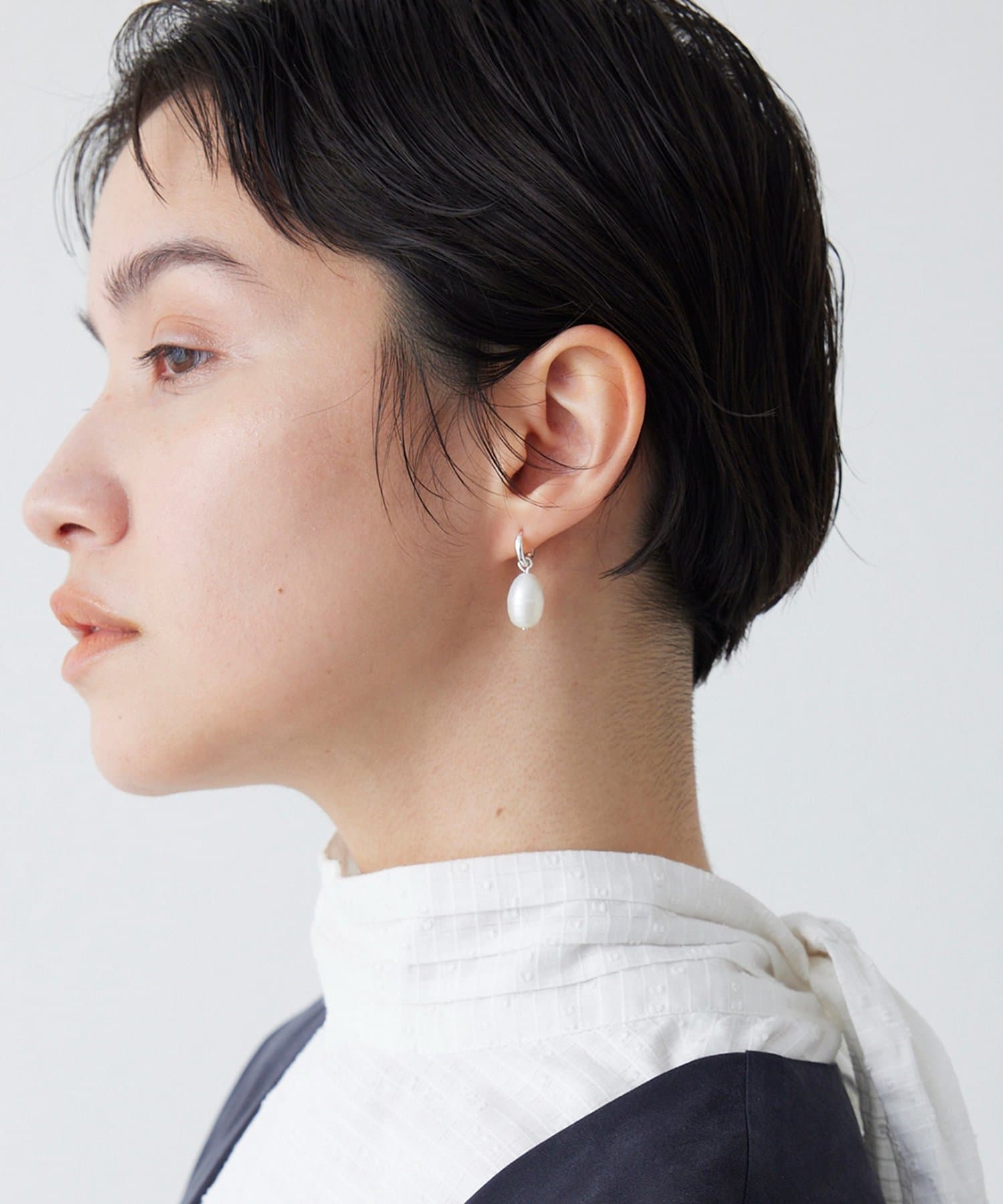 Whim Gazette(ウィム ガゼット) 【THE PAUSE】パールドロップピアス
