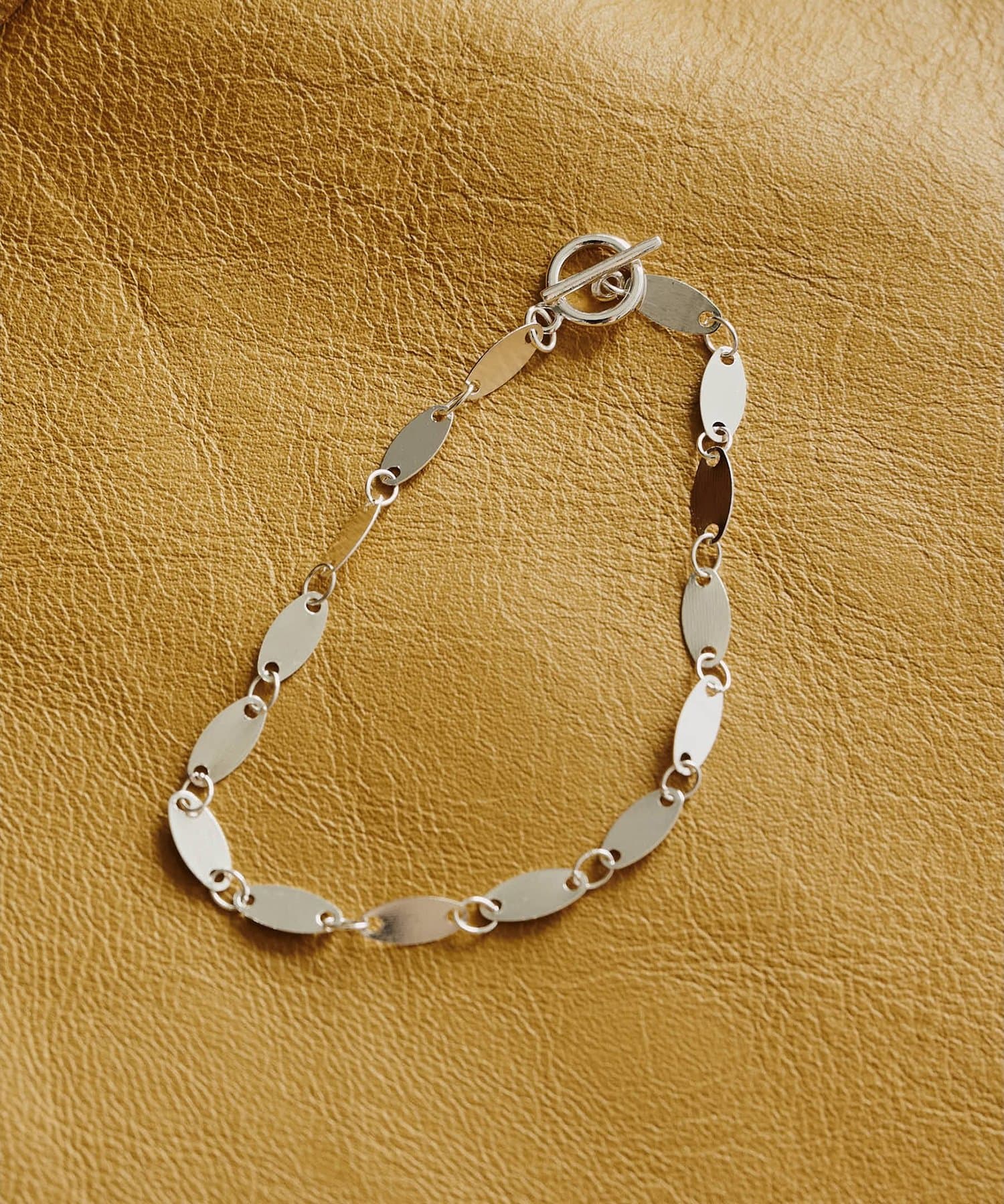 Whim Gazette(ウィム ガゼット) 【THE PAUSE】オーバルチェーンブレスレット