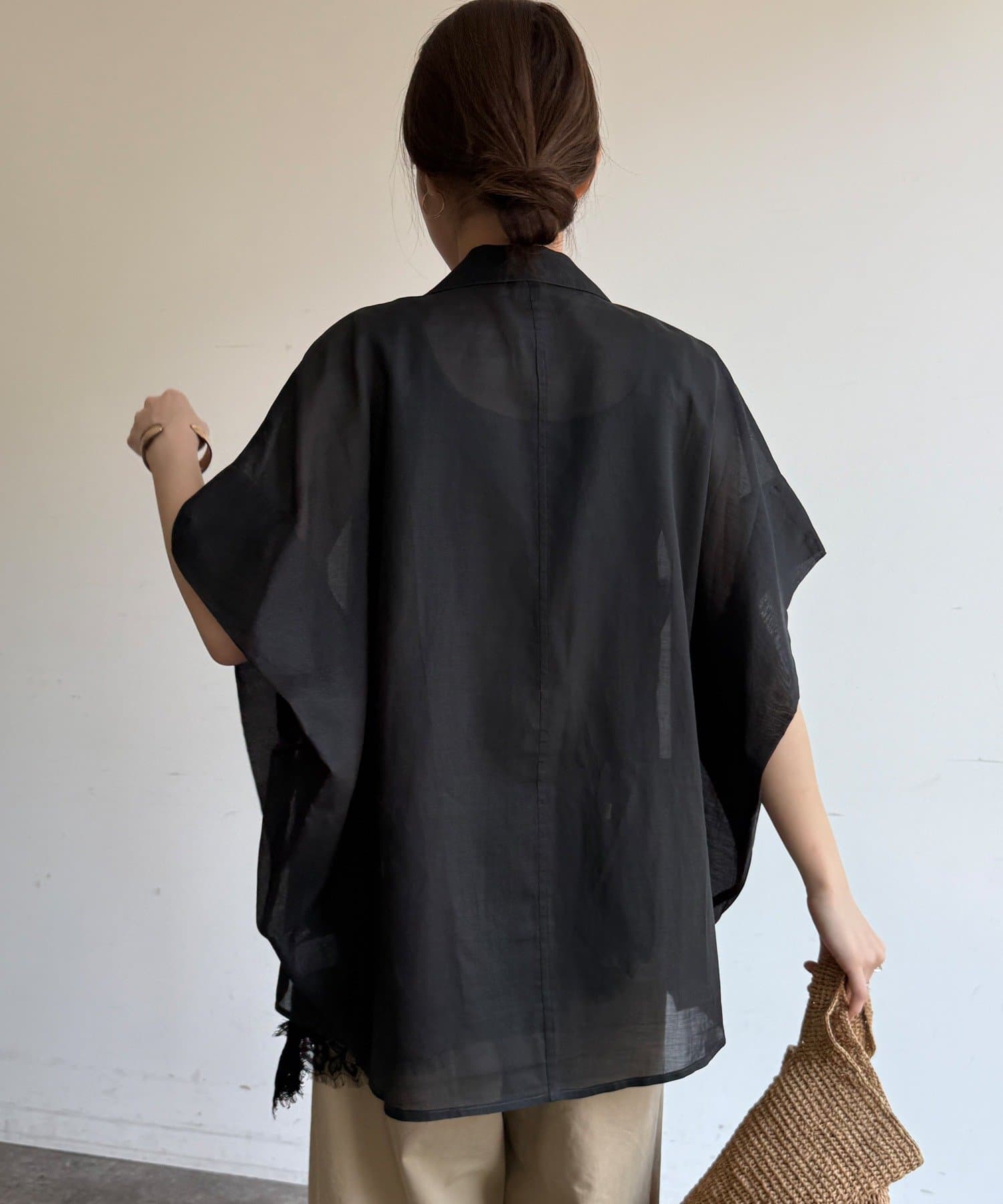 DOUDOU(ドゥドゥ) 【WEB限定】コットンシアータックジャケット