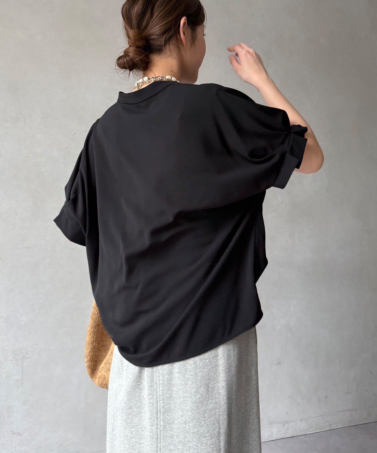 DOUDOU(ドゥドゥ) 【WEB限定】クールグログランスキッパーシャツ