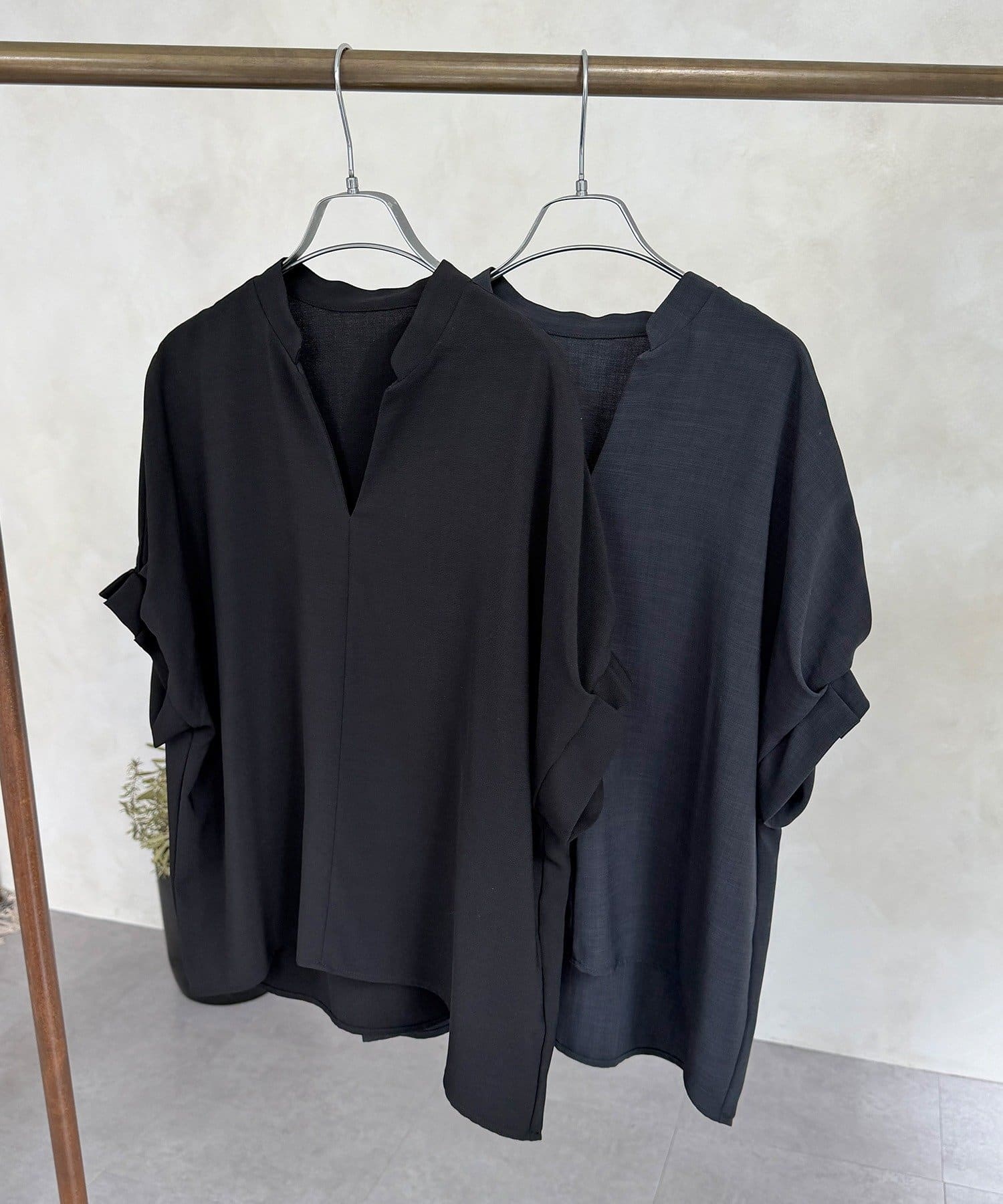 DOUDOU(ドゥドゥ) 【WEB限定】クールグログランスキッパーシャツ