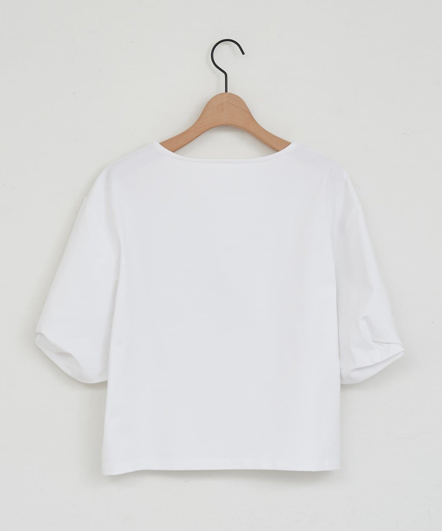 DISCOAT(ディスコート) 【WEB限定】袖ギャザーボーダーTシャツ