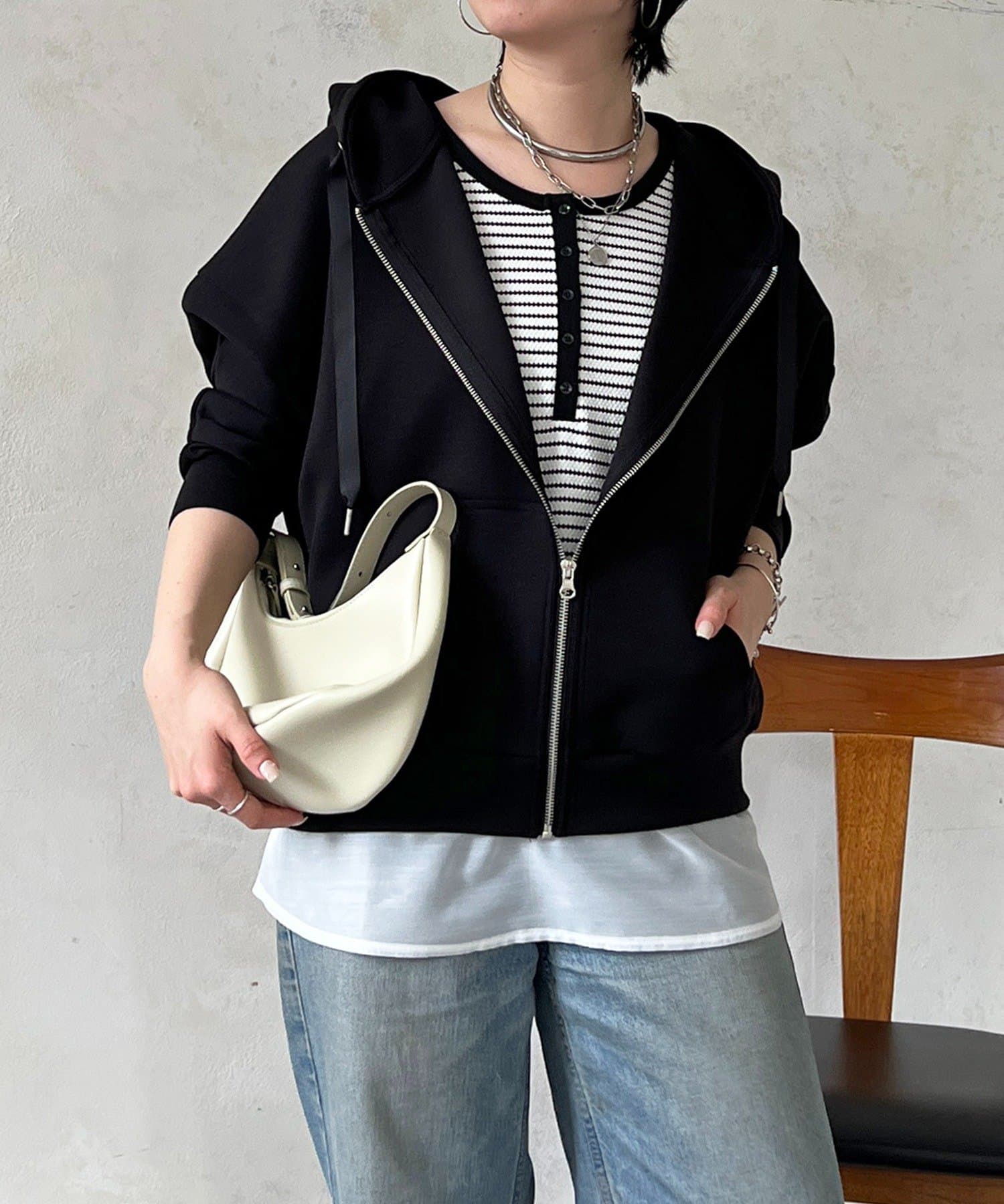 un dix cors(アンディコール) ボンディングパーカー