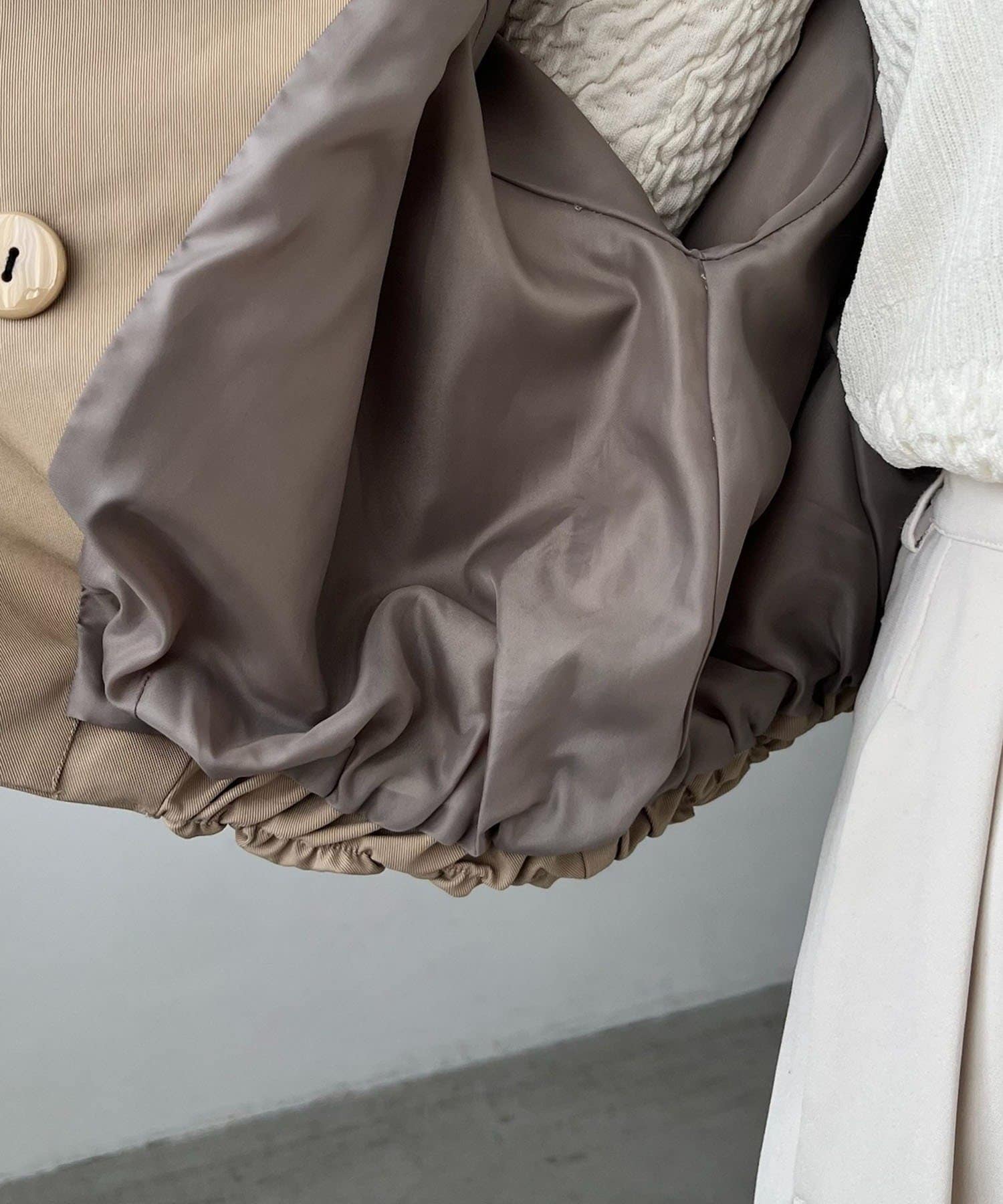 CAPRICIEUX LE'MAGE(カプリシュレマージュ) 【サイズ展開あり】ショートトレンチコート